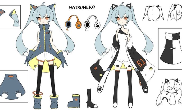 イラスト、キャラクターデザイン、vocaloid