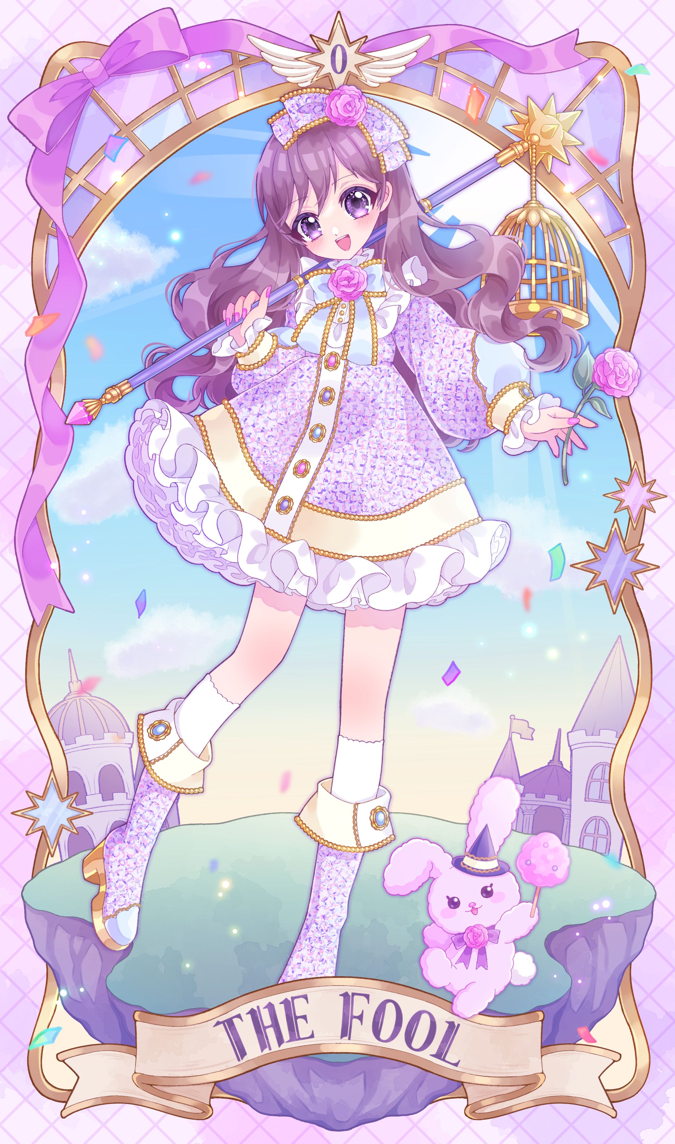 桃花わた様_タロットカードイラスト-1