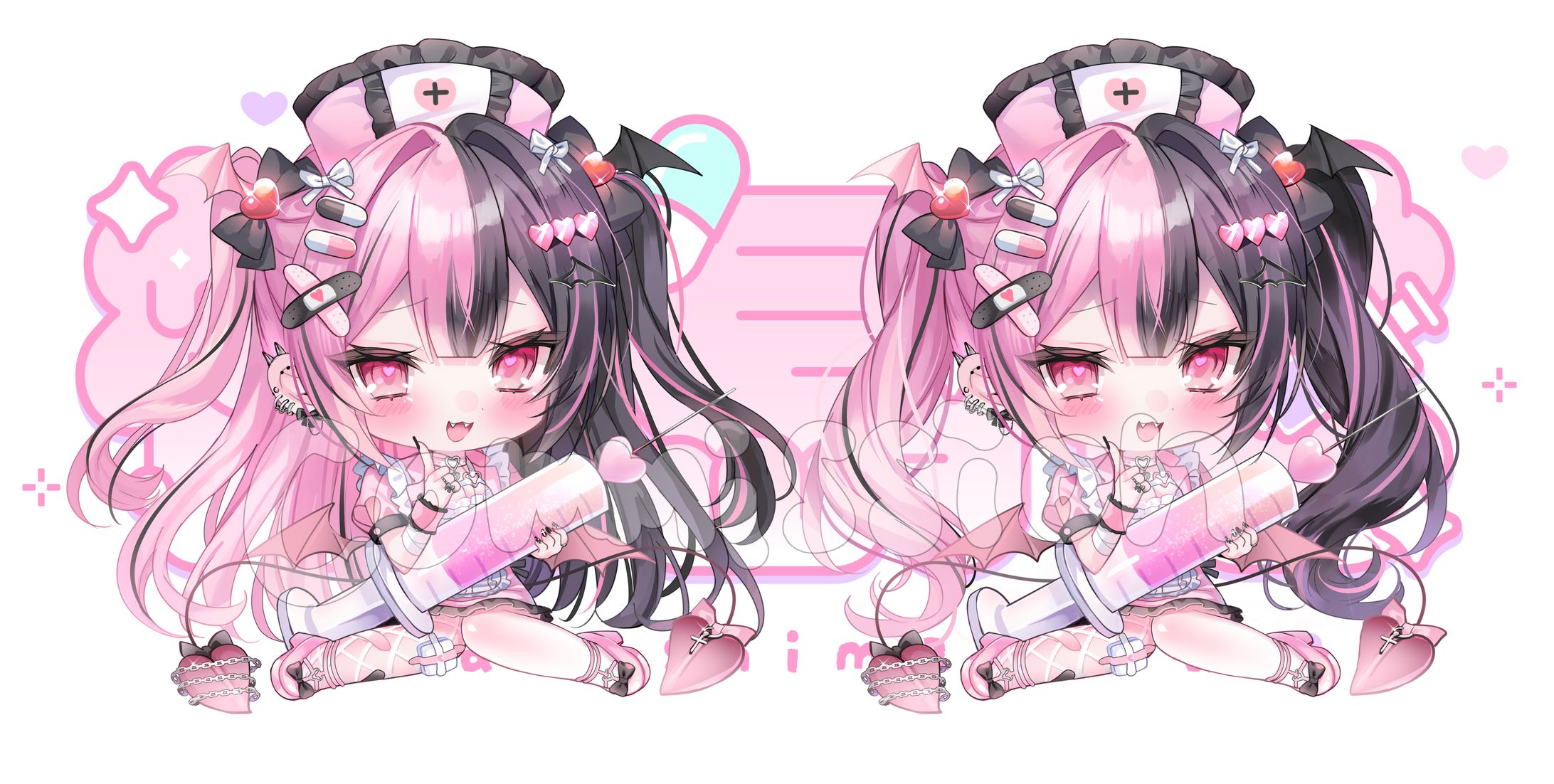 黒亞めあ様　SDイラスト-1
