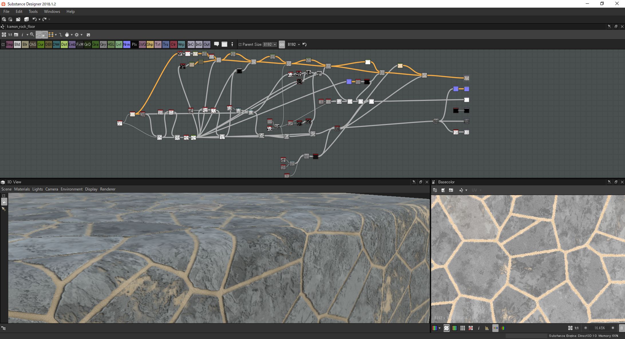 【Substance Designer】Rock Tile-1