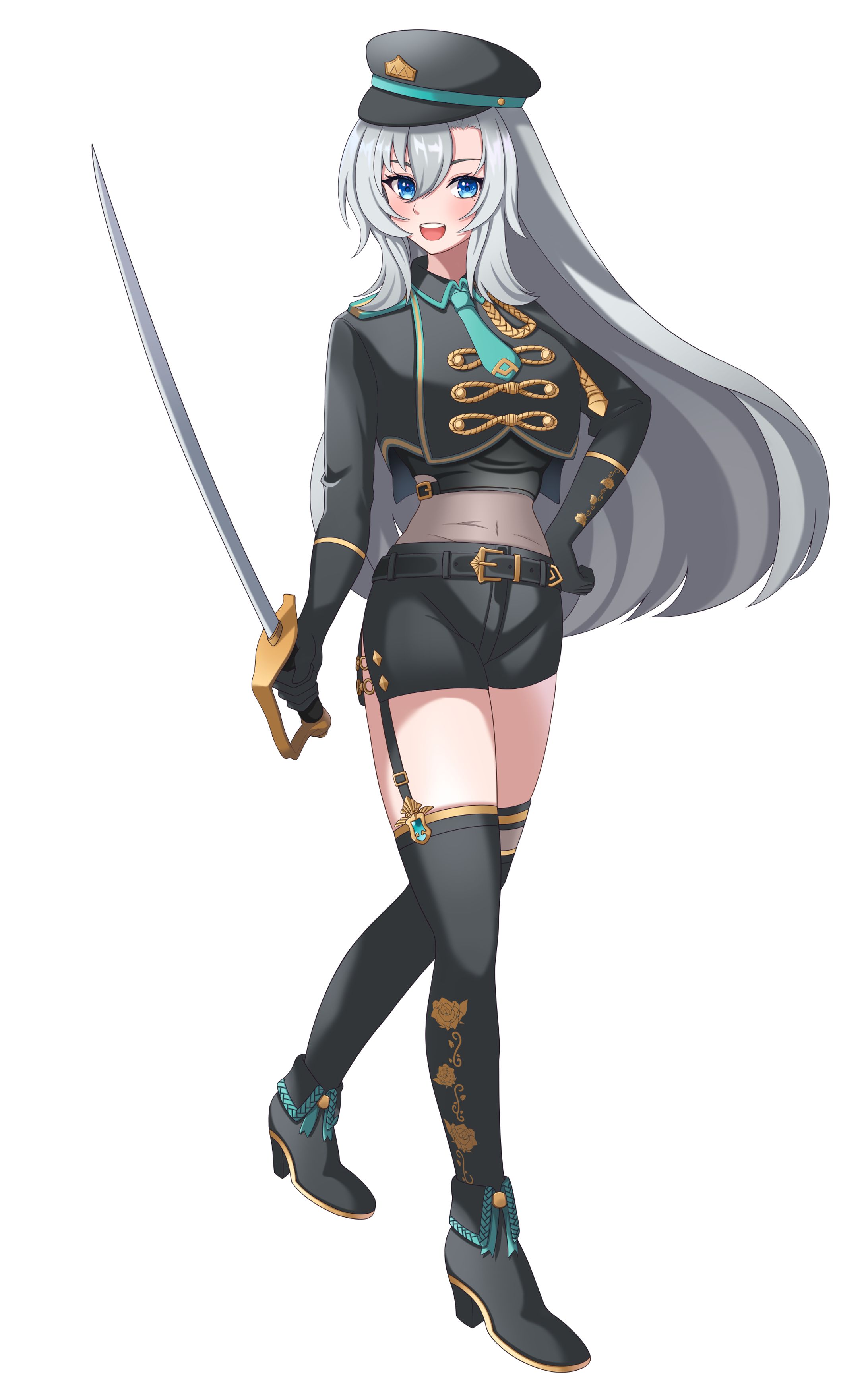 皇美緒奈さんフラワースタンド用イラスト（ファンメイド）-1