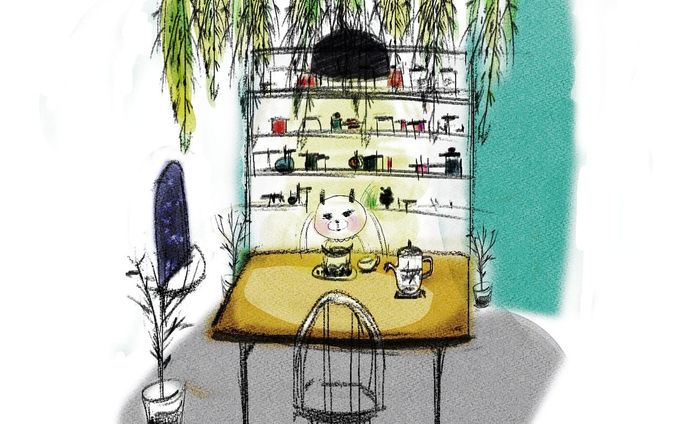 【後日談】
白き美しき塔へ向かう途中、
"マルフォバード"と言うカフェがありました。☕
"ピンキーローズのお茶"と"白き美しきケーキ"を食べたのです。
ピンキーローズのお茶は、ムーンドロップウォーターで淹れると、時間と共にピンク、ブルー、イエローに色が変変わります。🌈

白き美しき塔へ行く時は、一度立ち寄られては如何でしょうか。

そうそう、ちゃんと銀行にも立ち寄りましたよ！！💰

#art
#artwork
#painting
#fantasy
#drawing
#design
#illustration
#キリトリセカイ