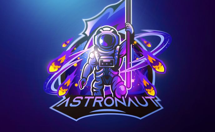Mascot Logo -宇宙飛行士-