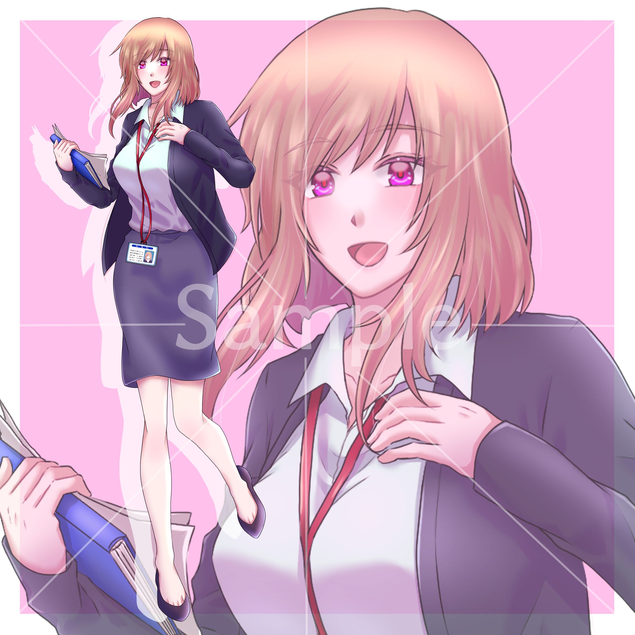 立ち絵　女性1　サンプル-1