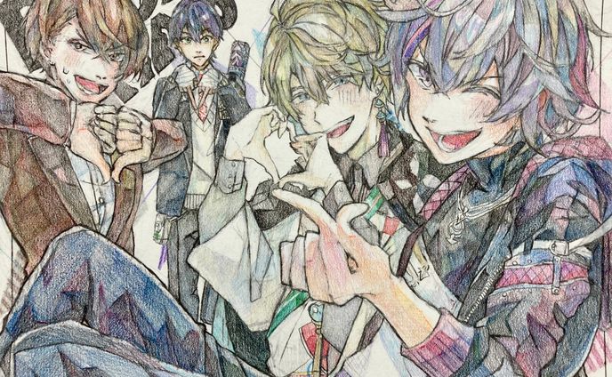 2022/03/12、06/09、07/01　にじさんじ　vtuber　ROF-MAO、ふわしろ、アニコブ　ファンアート