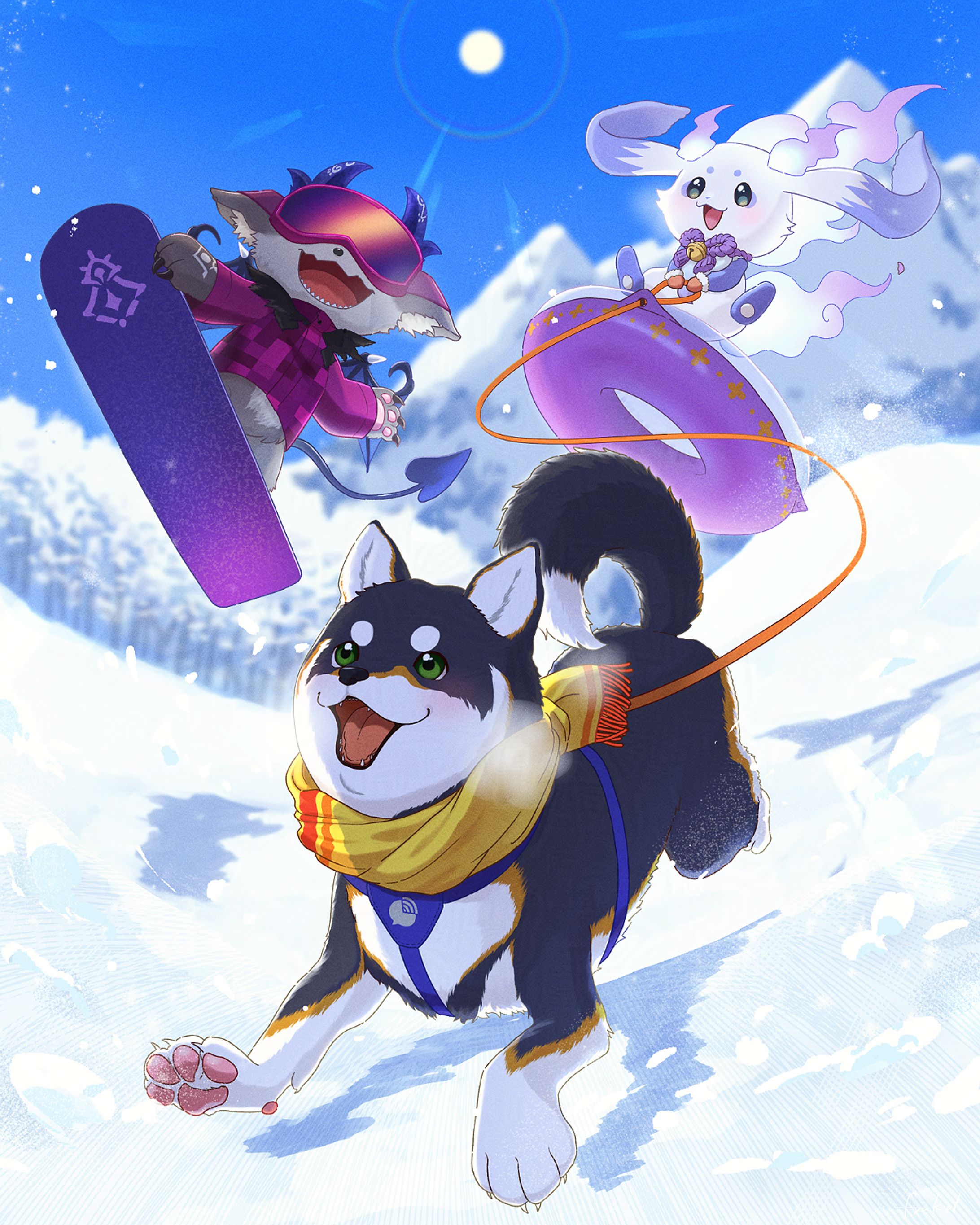 冬をテーマにしたにじさんじのファンアート（過程画像あり）-1