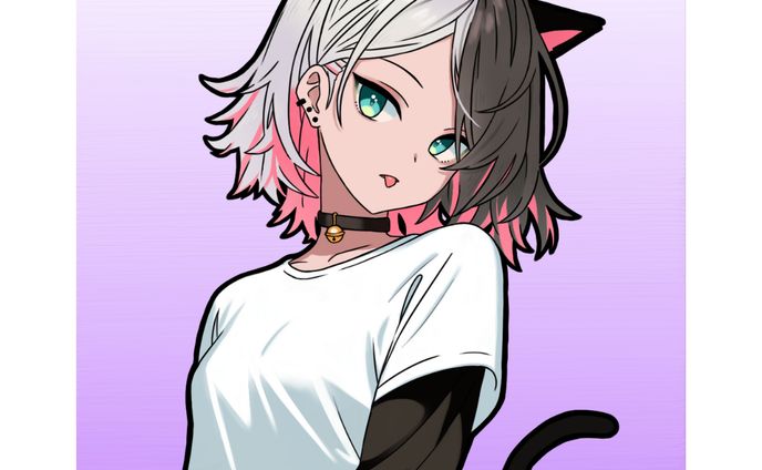 ポートレイト、猫耳