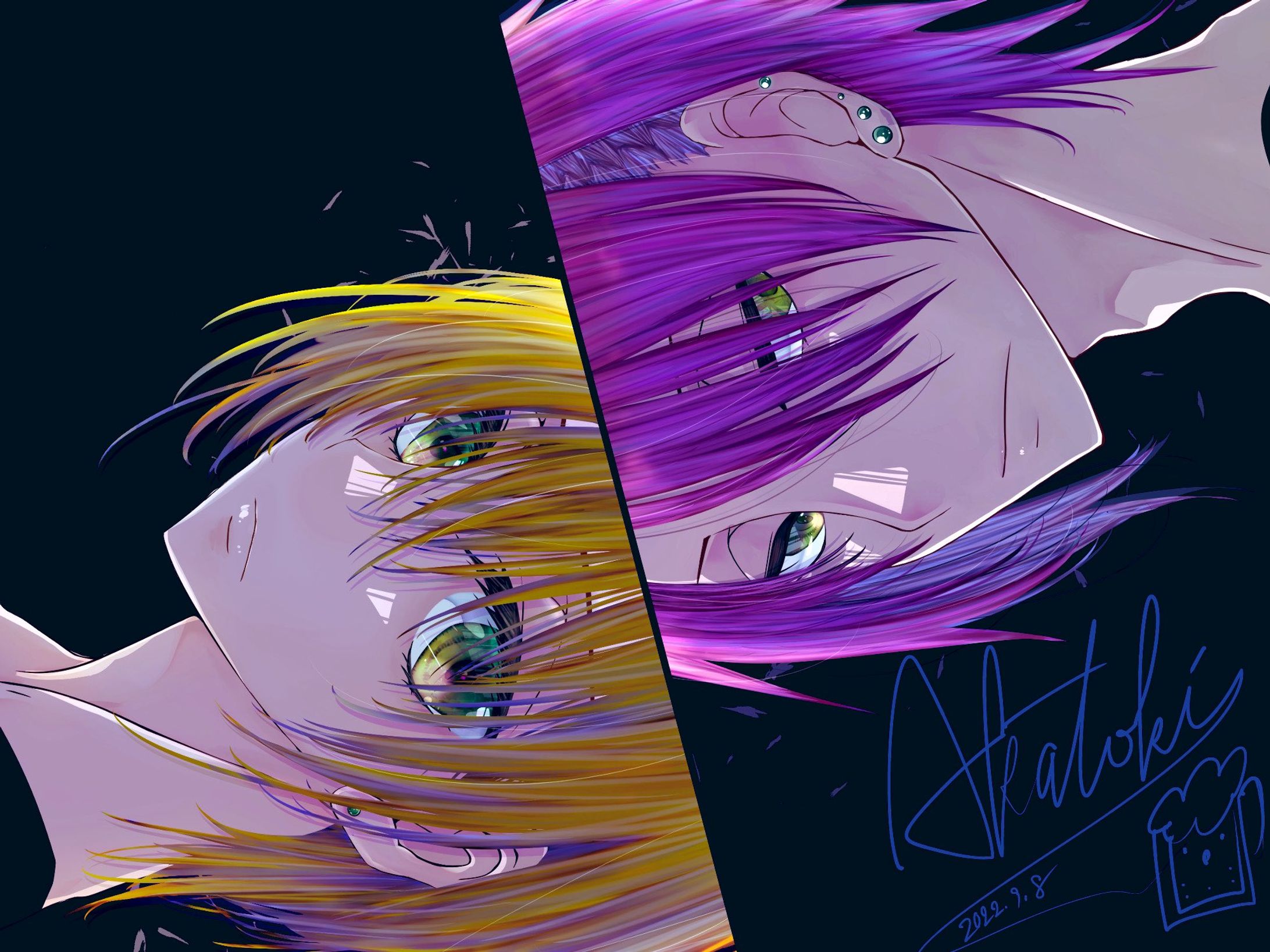 顔だけ描きたいシリーズでした-1