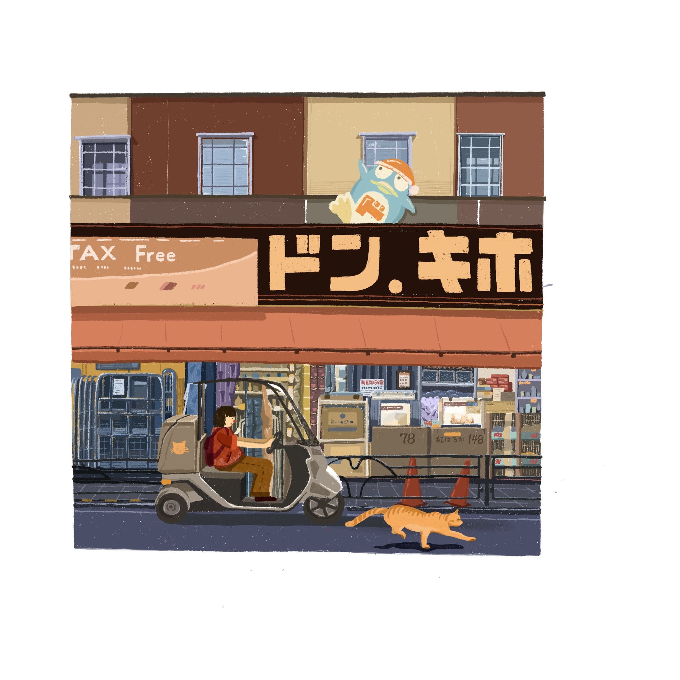 东京街角系列插画-1