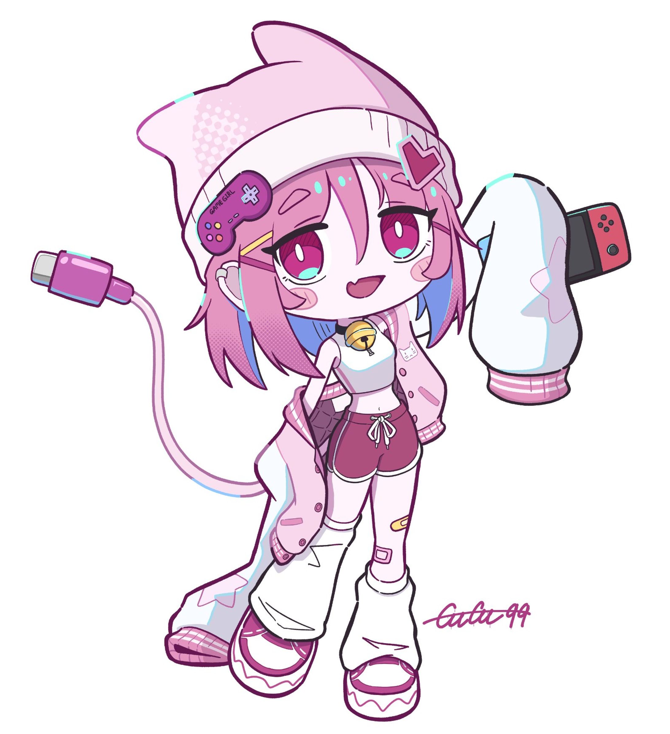 (オリジナル) VTuber用キャラクターデザイン-1