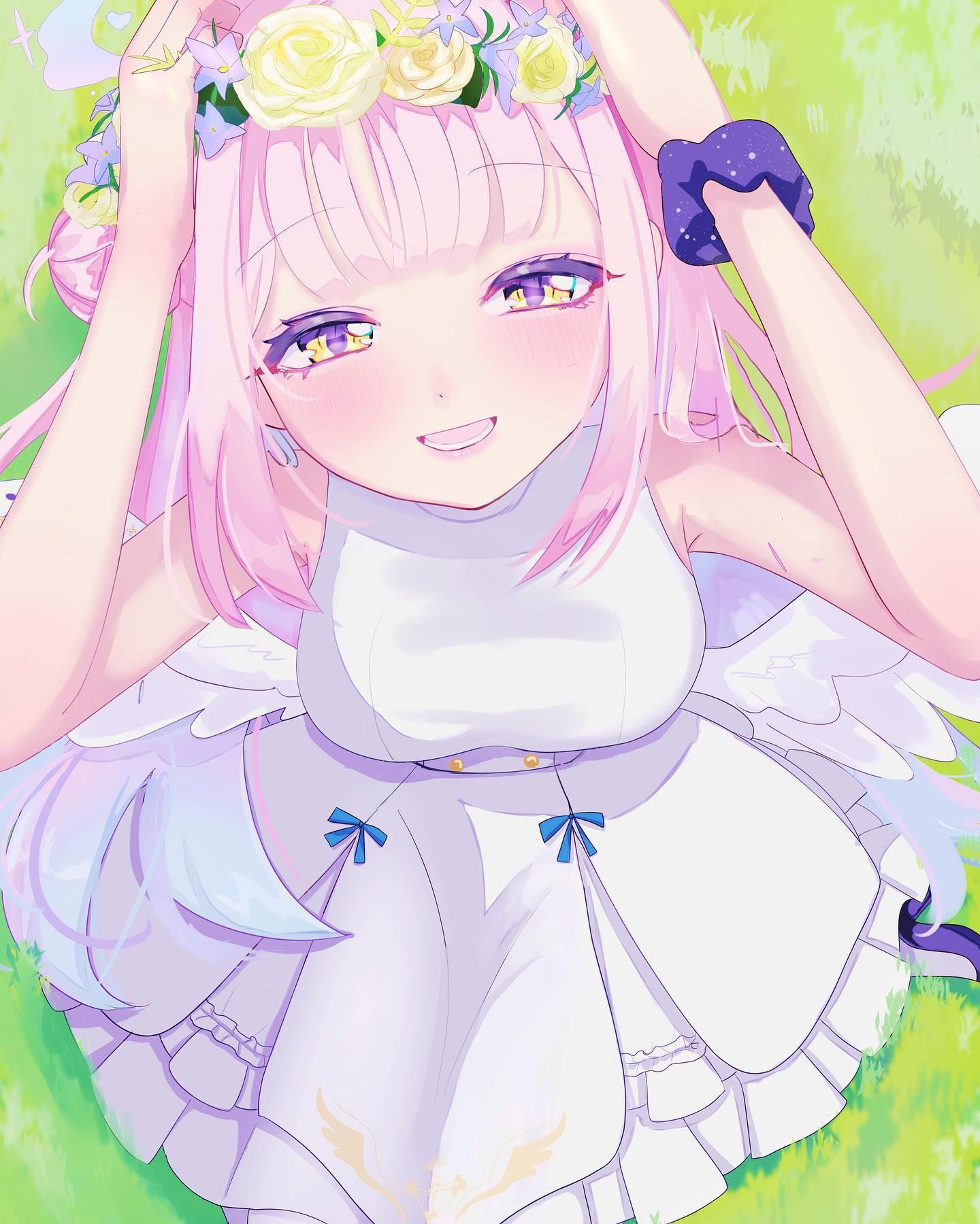 聖園ミカ 手描きイラスト 色紙 同人 ブルーアーカイブ ブルアカ聖園