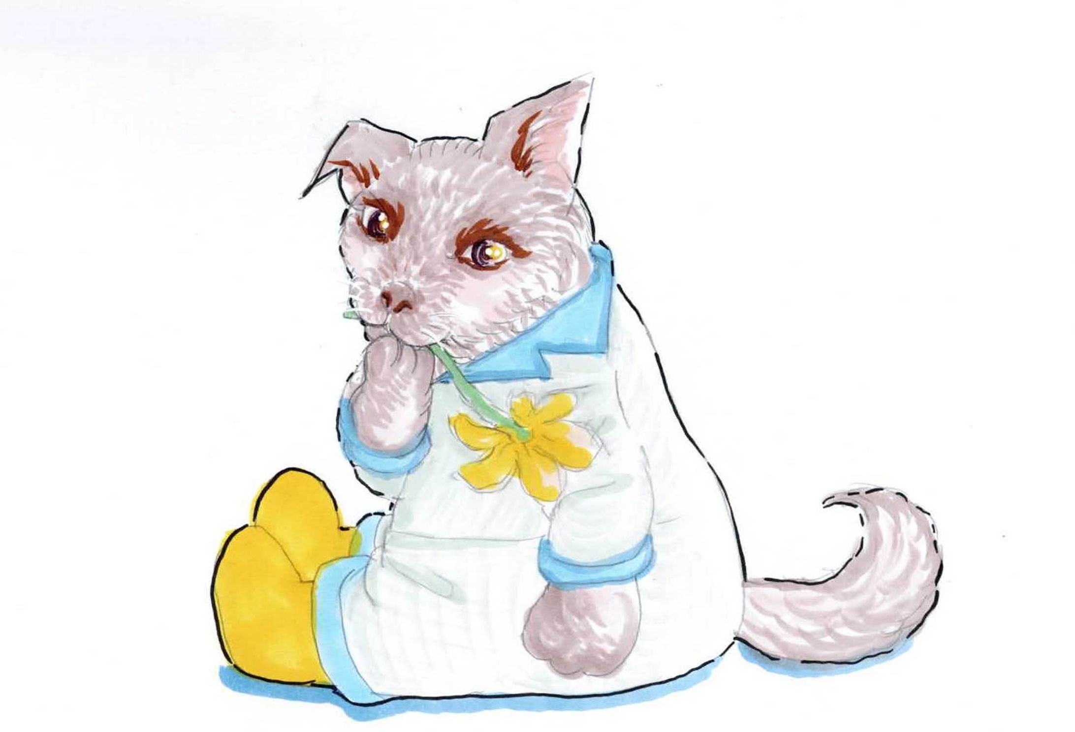 ワンコとお花-1