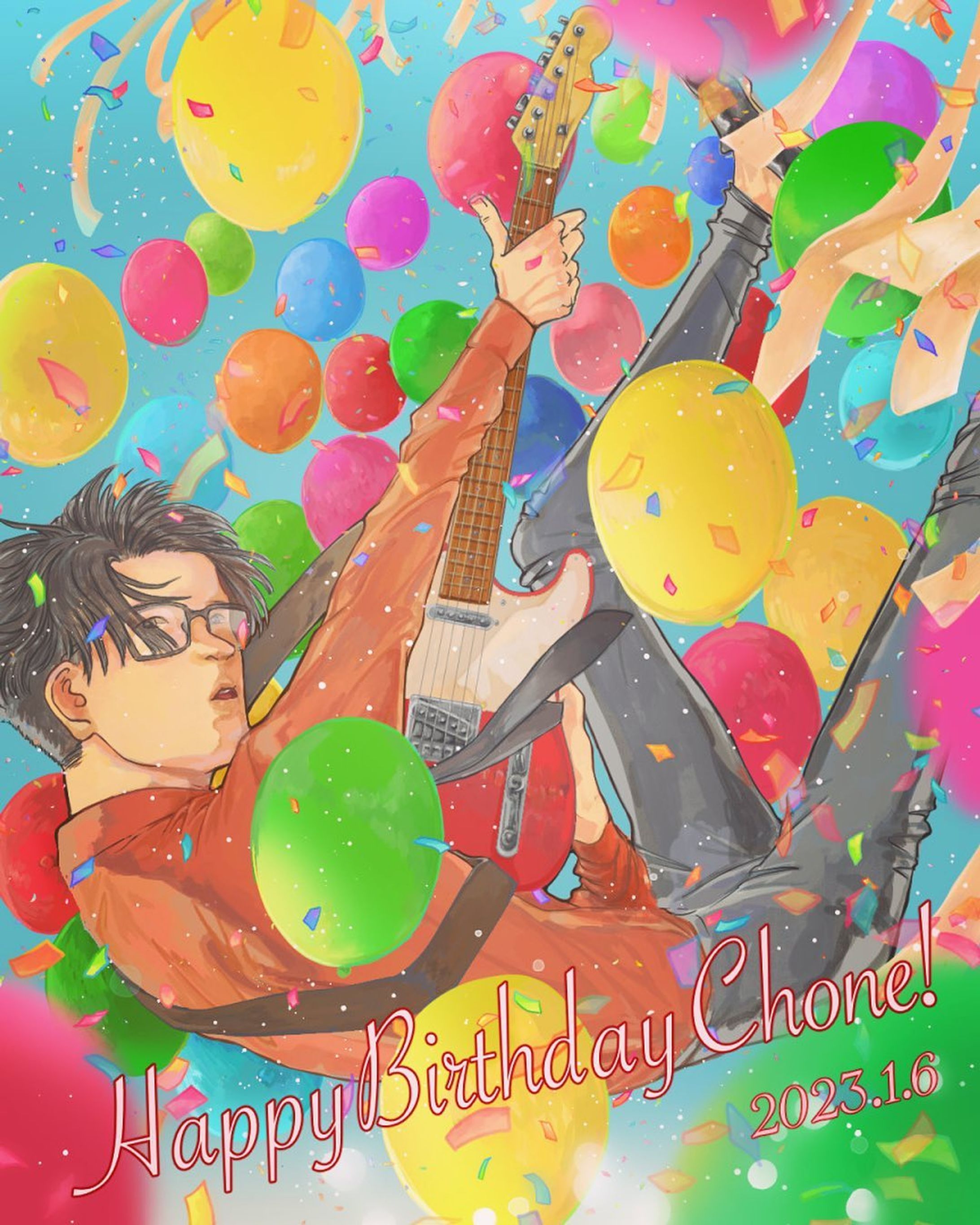 夜の本気ダンス/米田さん　お誕生日おめでとうございます❗️大好き〜‼️🤓🤓🤓
あなたが幸せでありますように🌃ほ〜し〜に〜ね〜が〜う💫

#夜の本気ダンス　#米田貴紀誕生祭2023-1