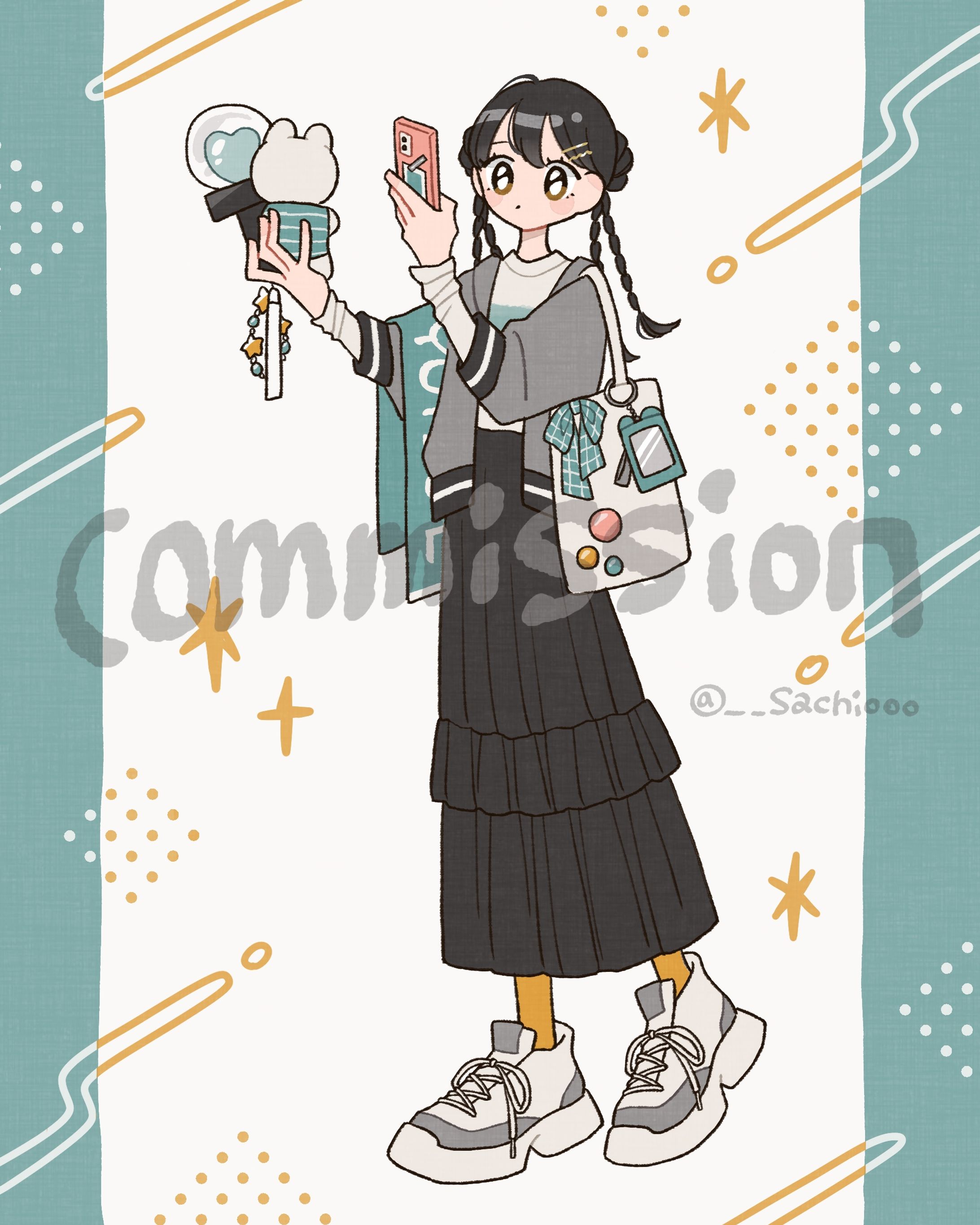 【skeb】コーディネートおまかせイラスト-1