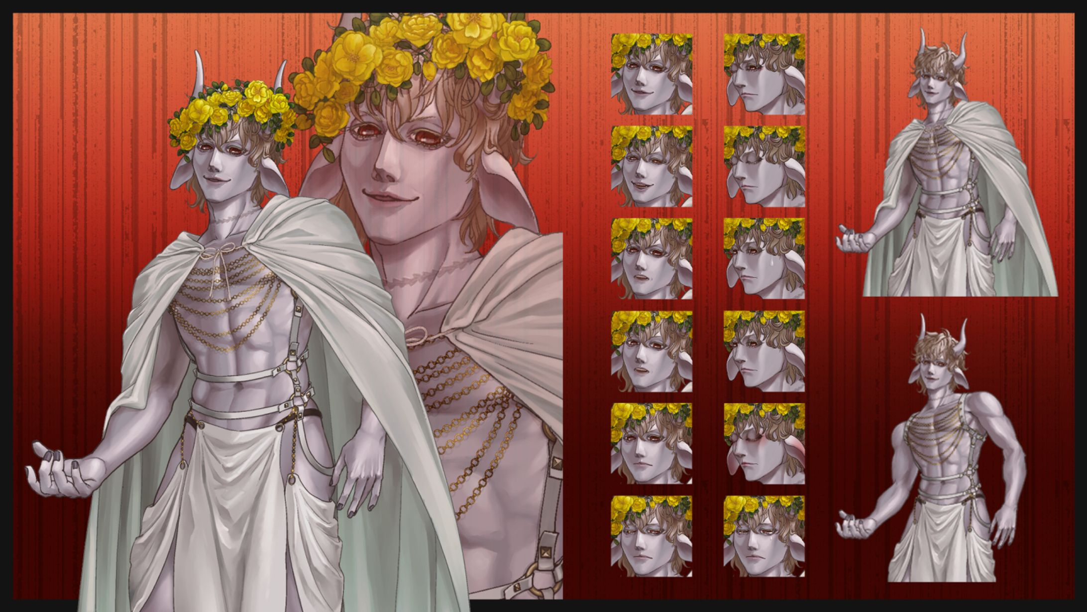 ゲームノベルキャラクターデザイン おうし座-1