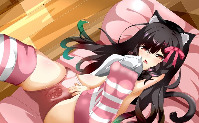 R18イベントスチル、ネコミミ、匂いフェチ、オナニー05