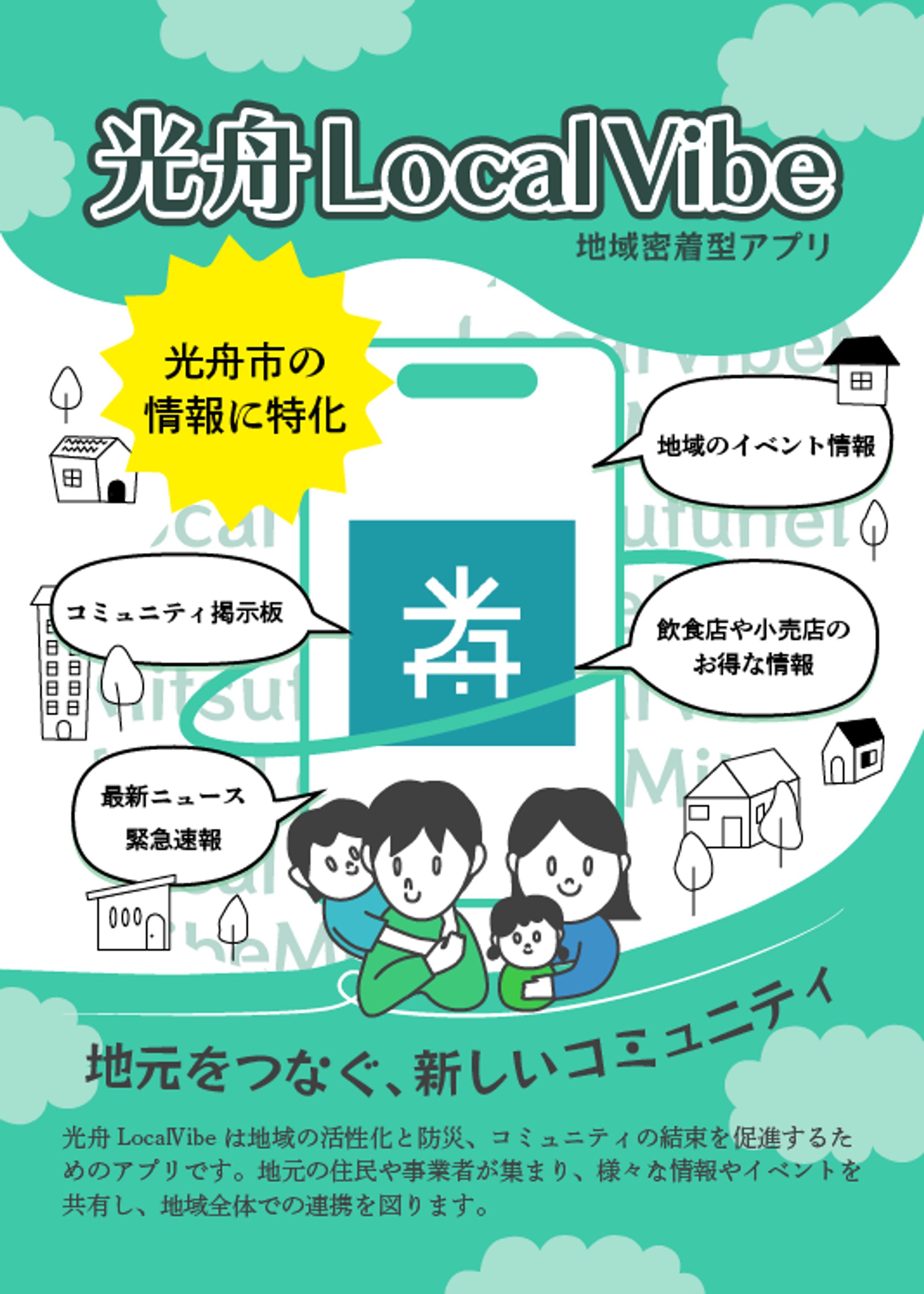 地域密着型アプリのフライヤー-1