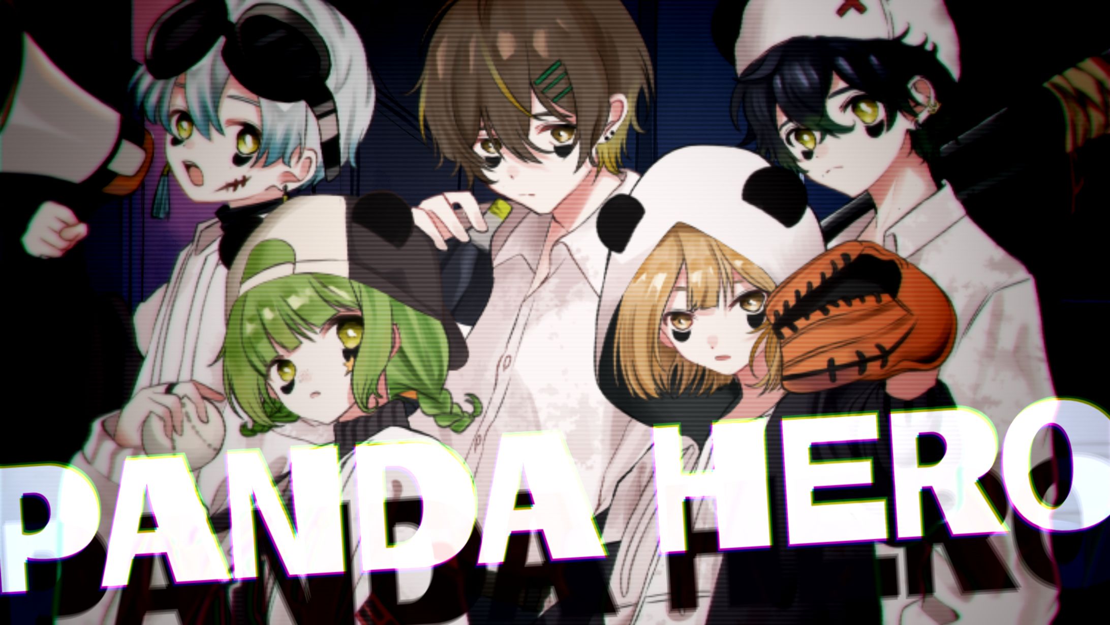 【サムネイル】パンダヒーロー (cover) - ウトガワ × 紡 × 平社員 × さじま × 狭霧 Weapon is mine-1