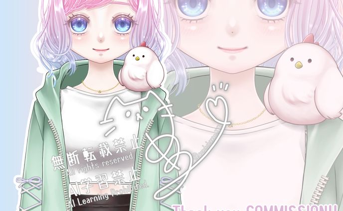 ♡ご依頼ありがとうございました♡ LIVE2D用モデル