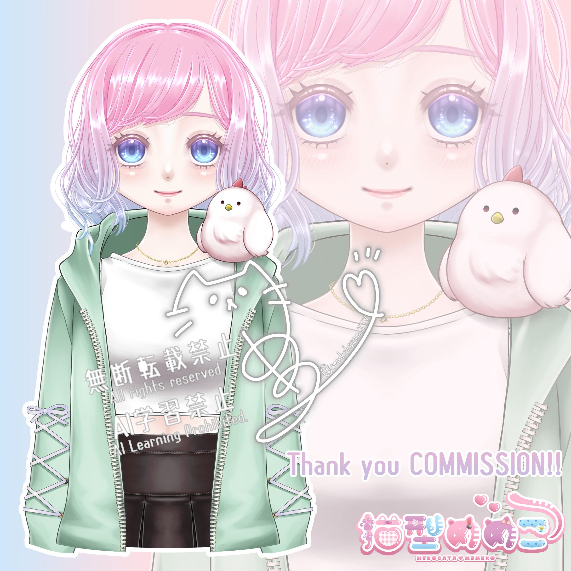 ♡ご依頼ありがとうございました♡ LIVE2D用モデル-1