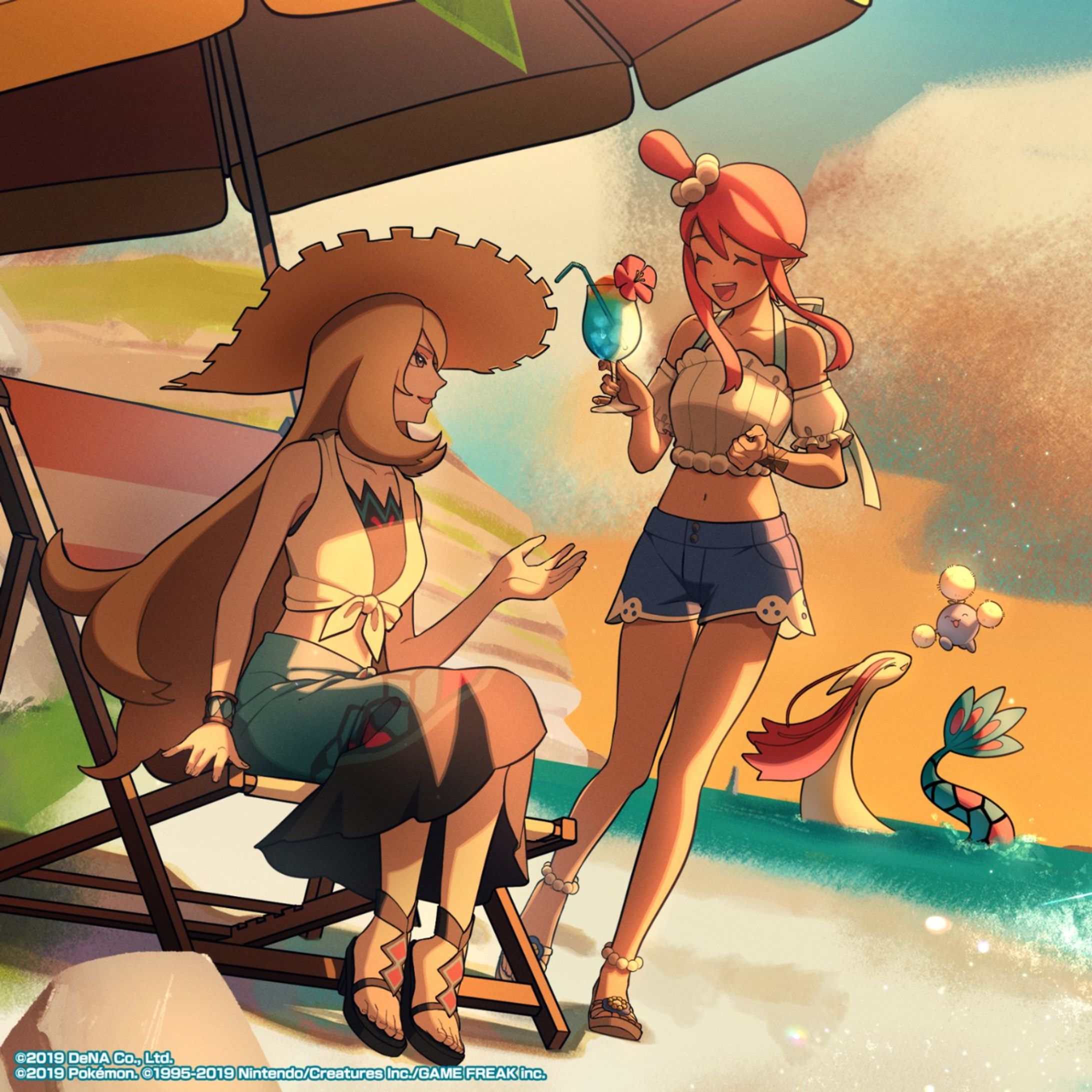 『ポケモンマスターズ EX』サマーイラスト-1