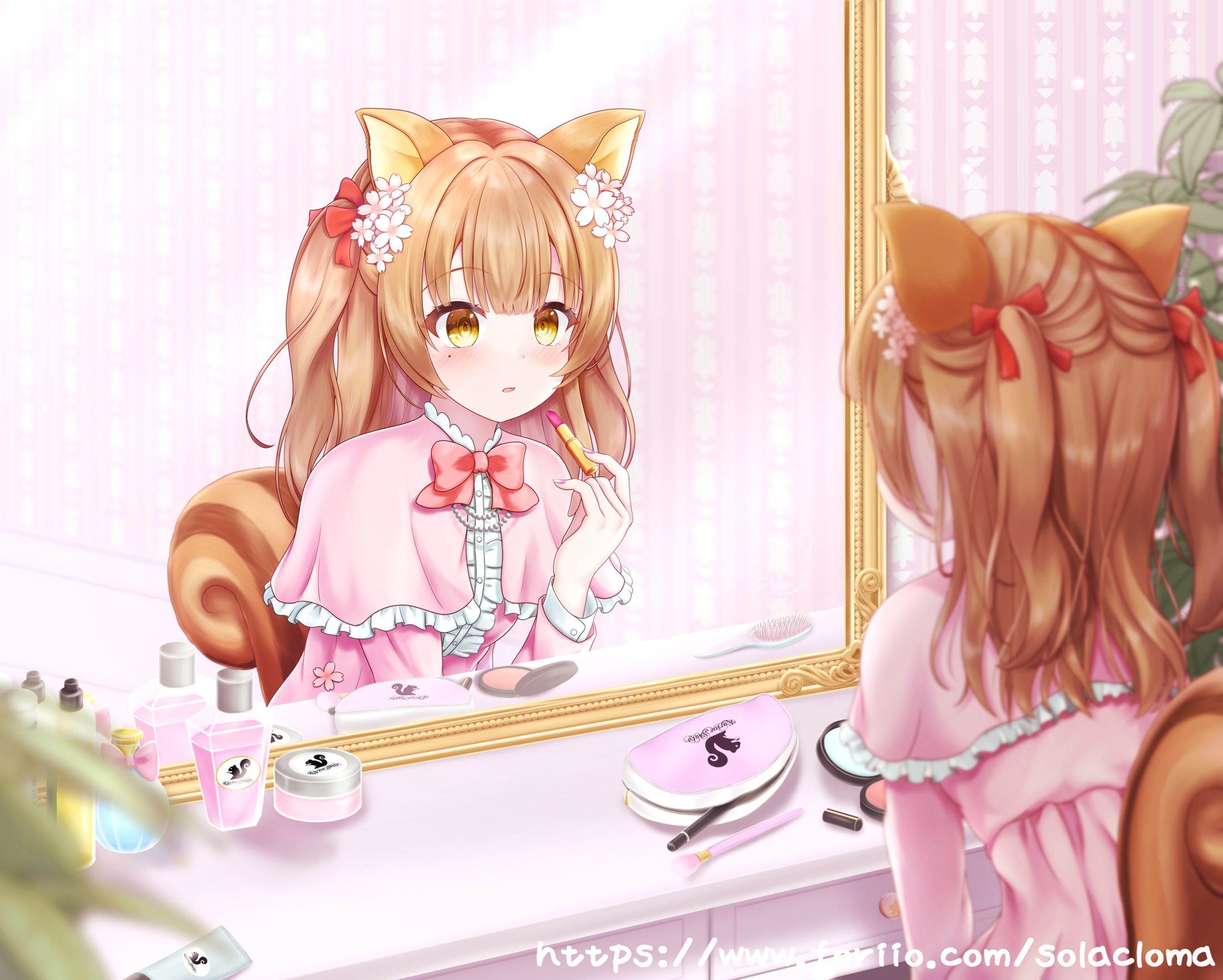 栗鼠しゅかグッズイラスト（コミッション）-1