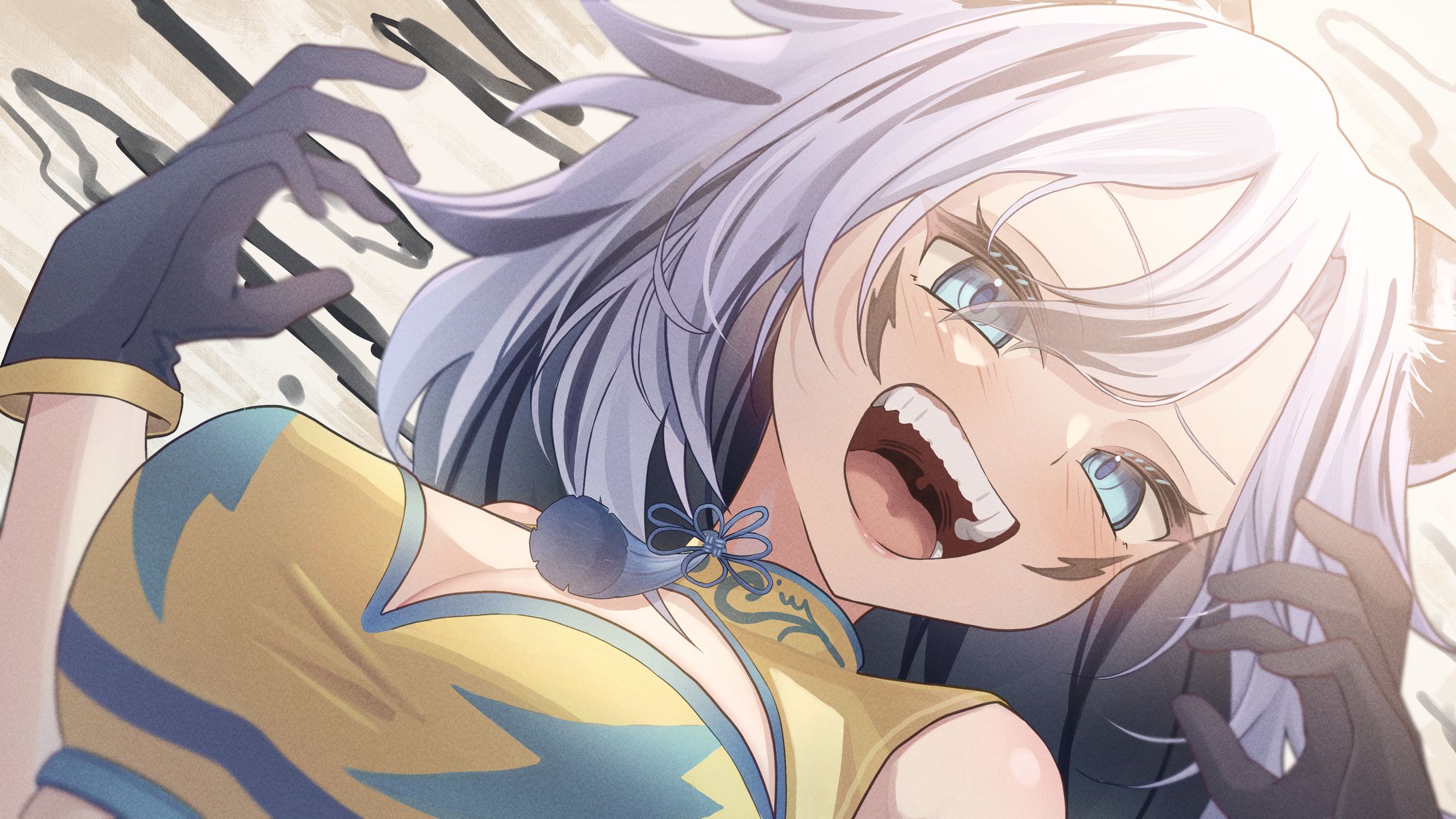 虎白　テン様　イラスト-1