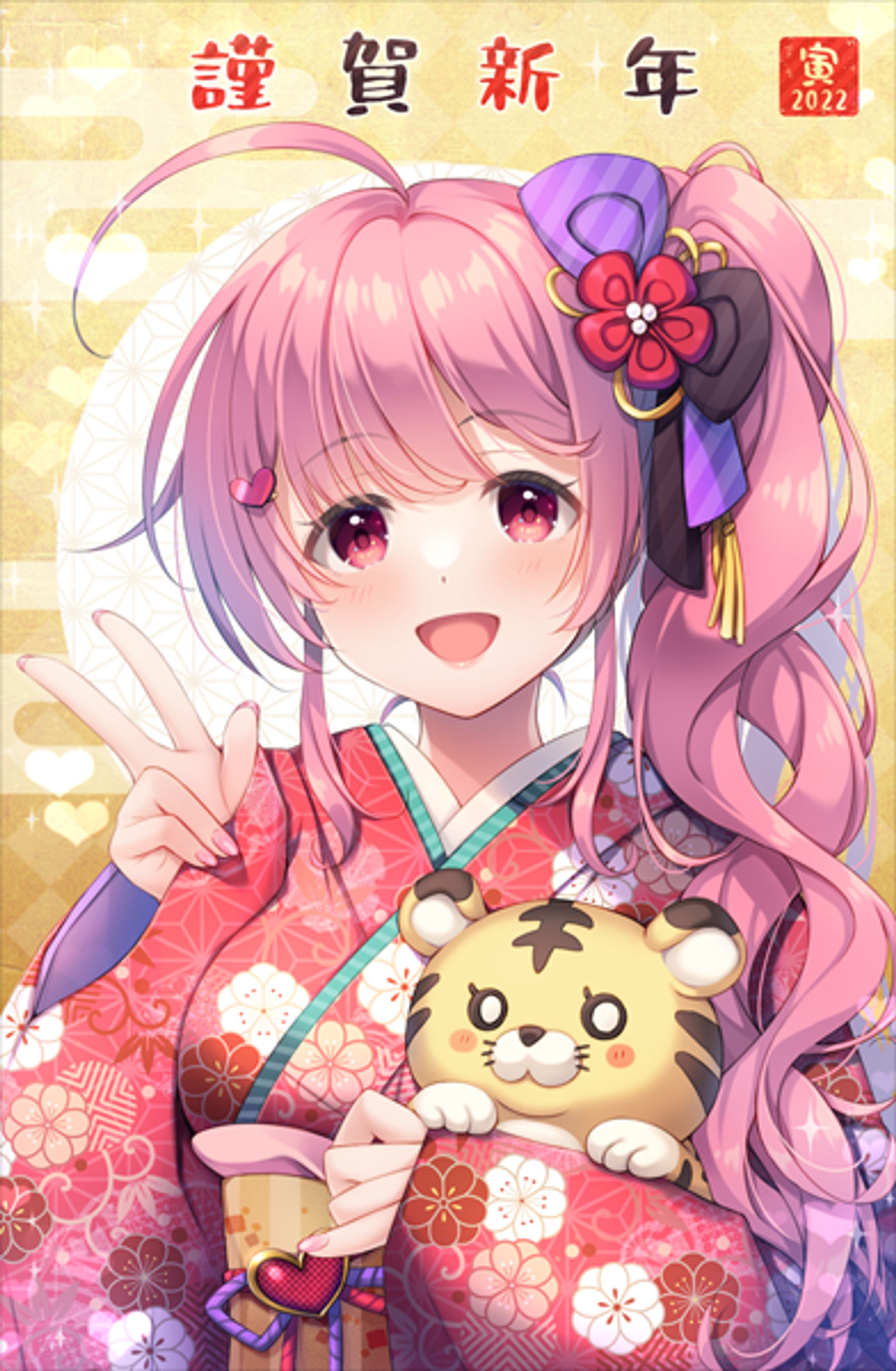 御崎ひよりさん2022年年賀状イラスト-1