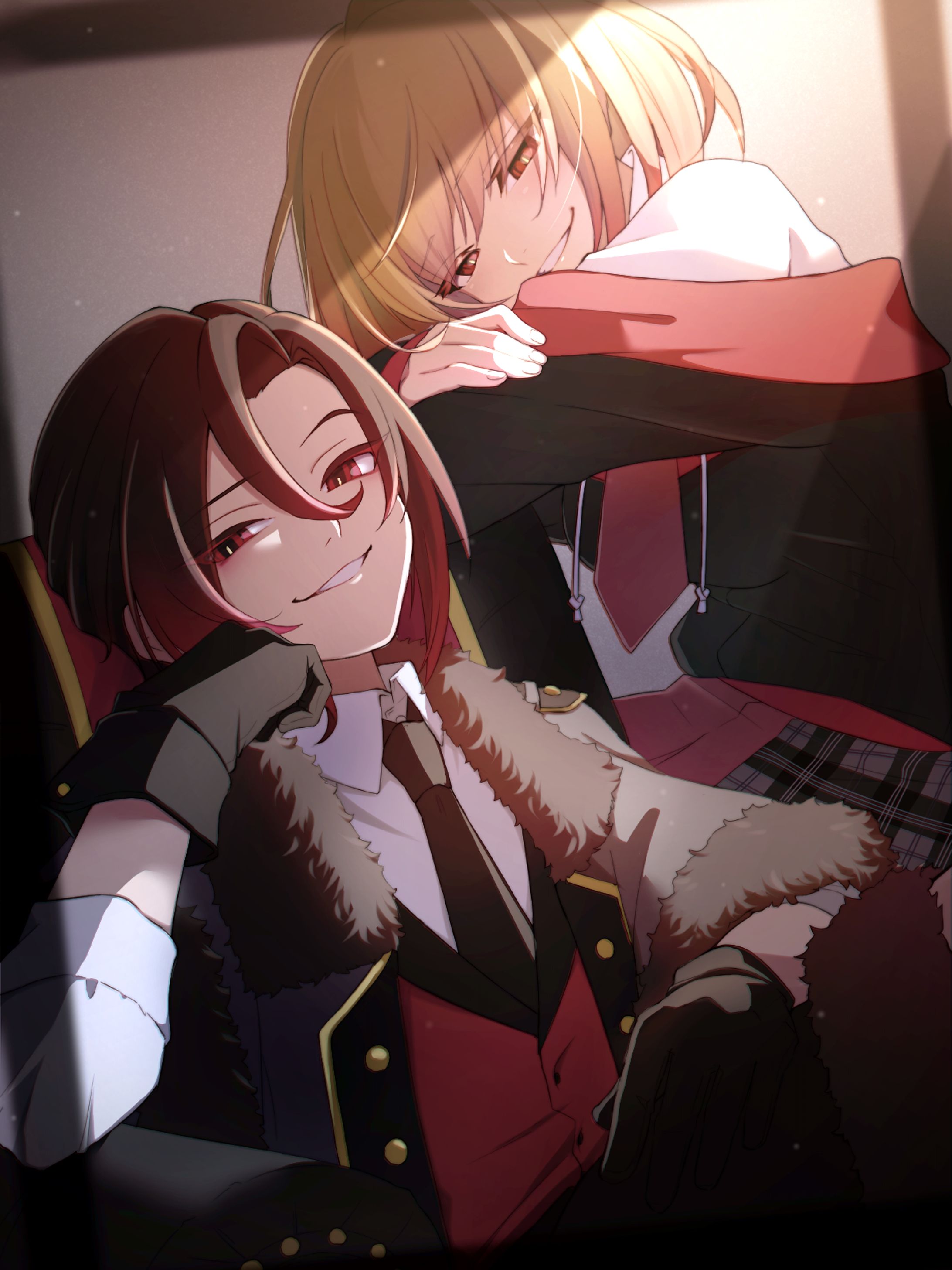 天稔 紅兵様ペアイラスト-1