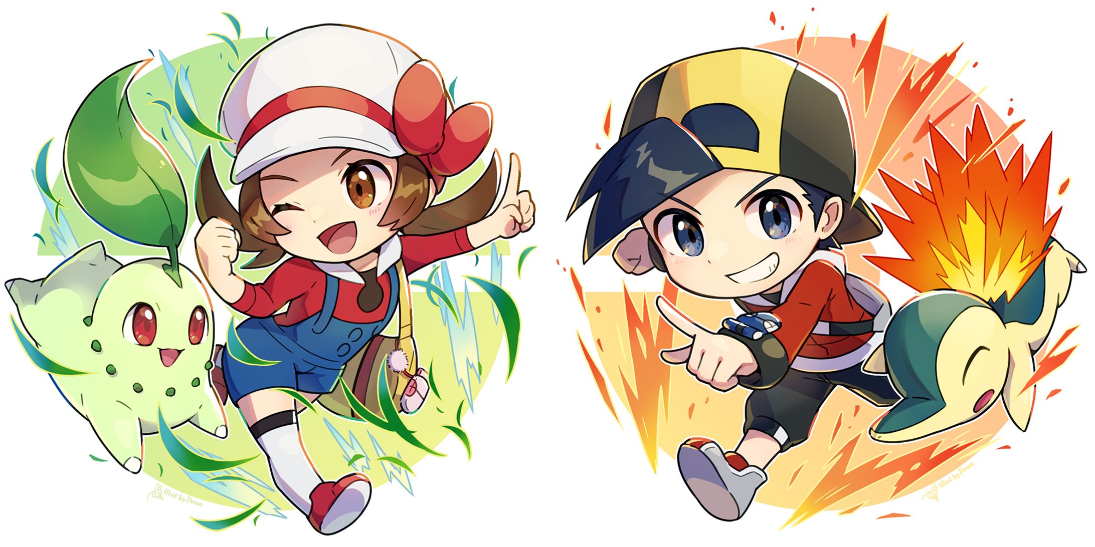 コトネ×チコリータ＆ヒビキ×ヒノアラシ-1