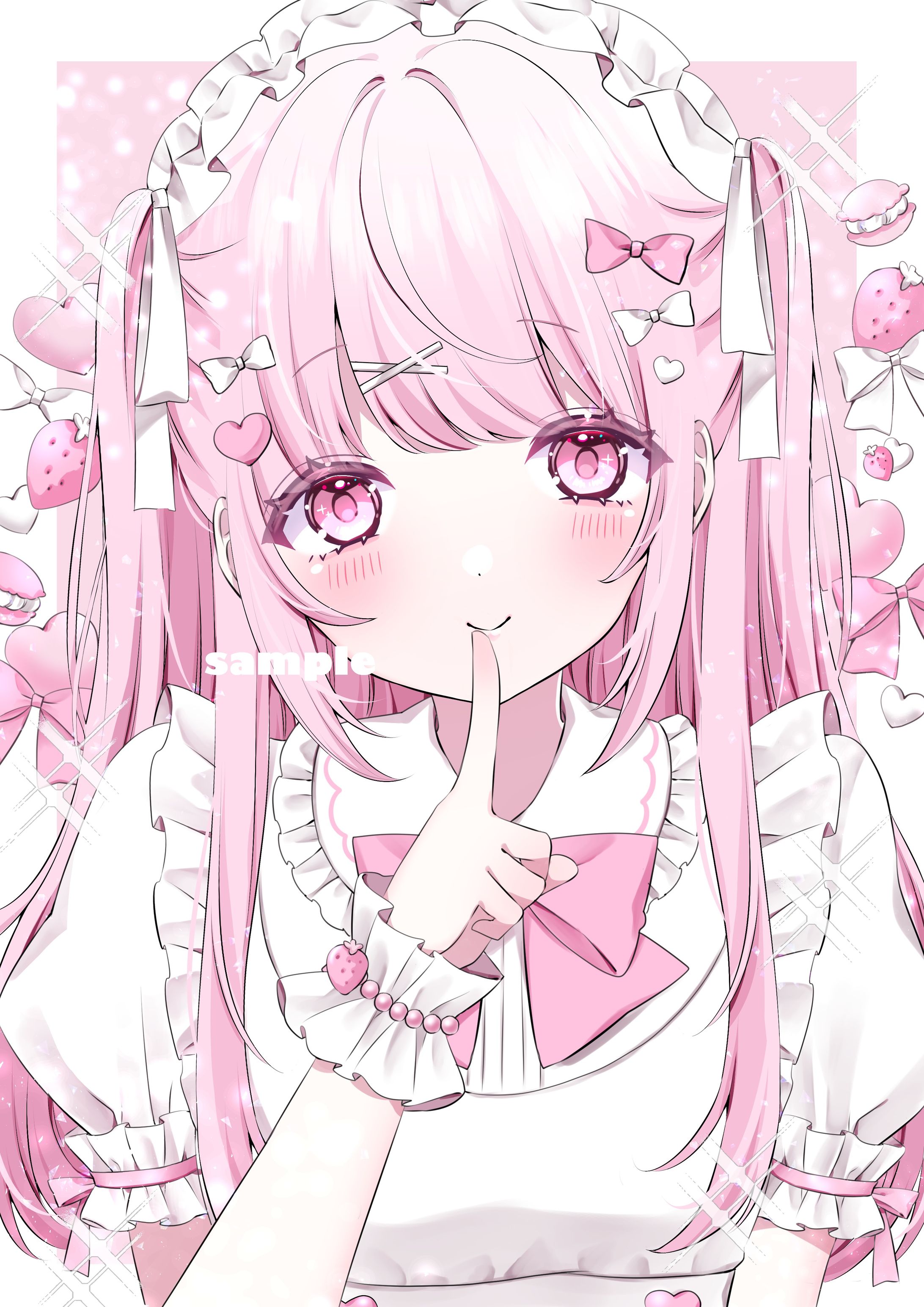 【works】A4サイズバストアップイラスト-1