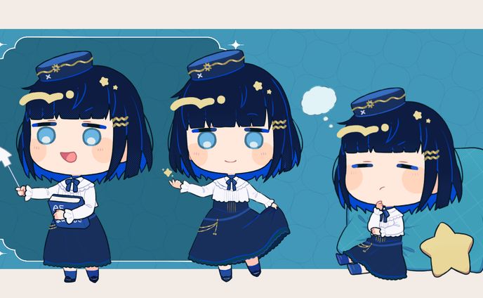 ミニキャライラスト、台本/記事