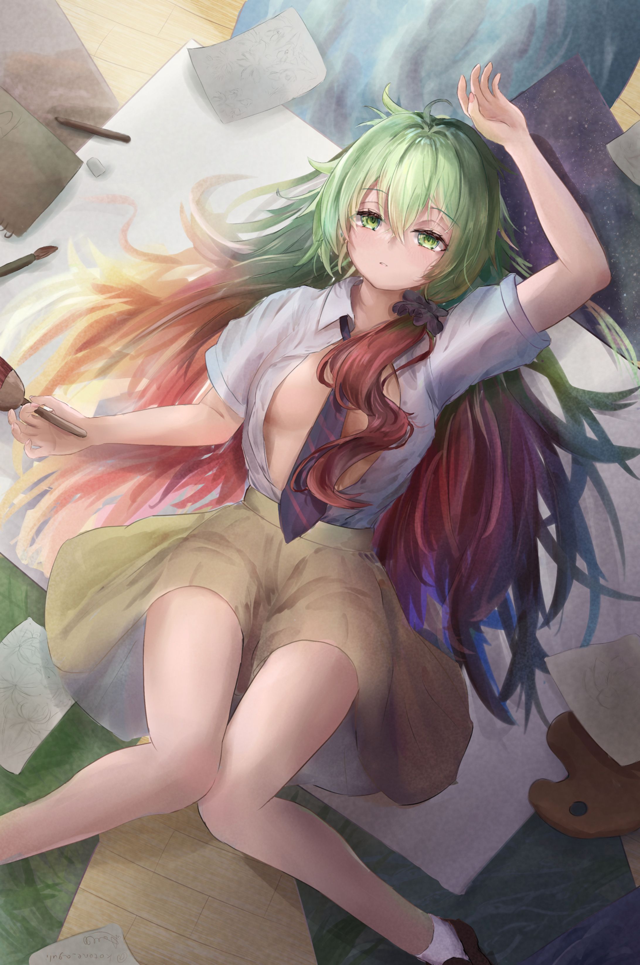 一次創作/絵描きちゃん-1