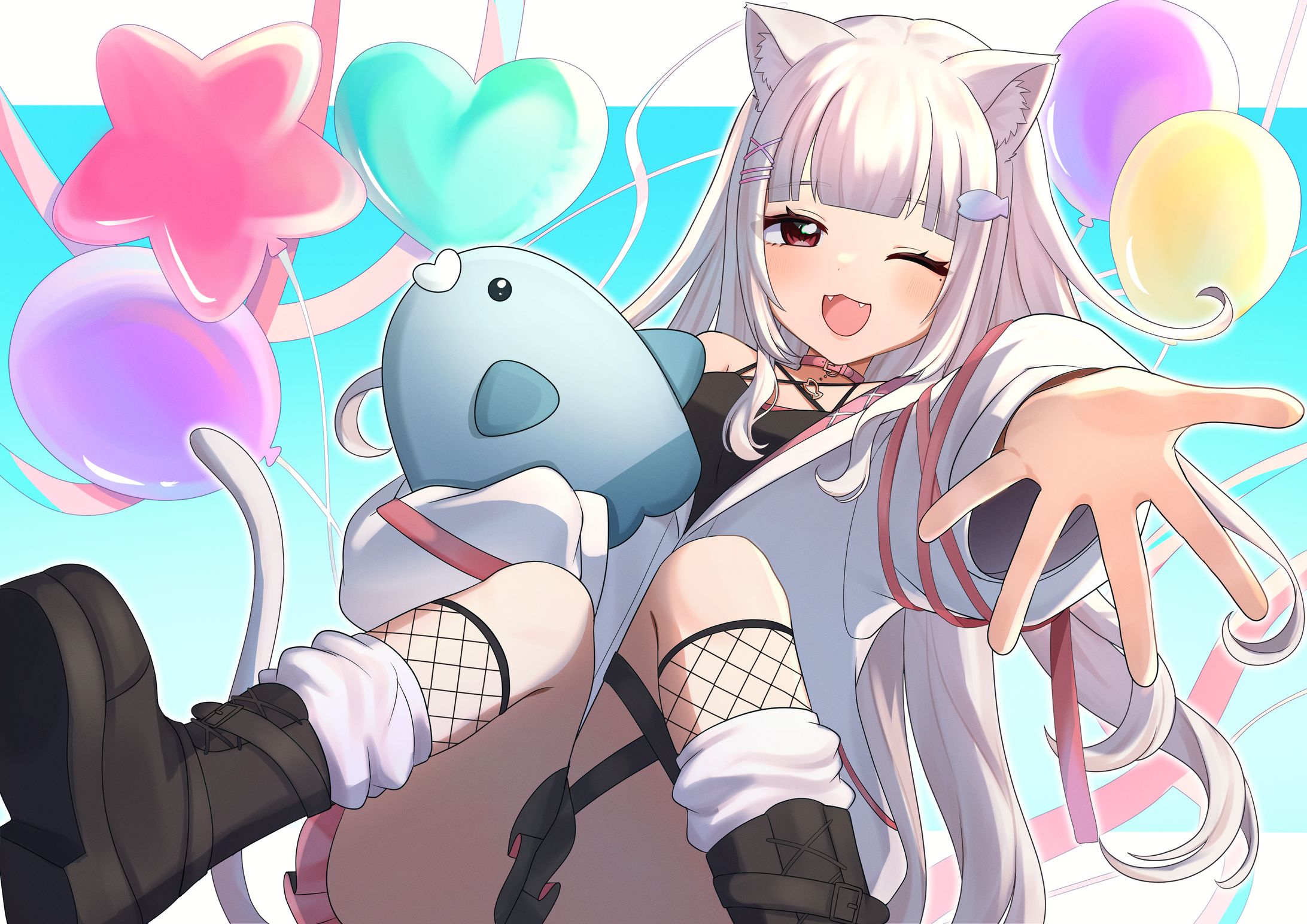 【ご依頼】誕生日イラスト＿おさかなのまんぼうさま-1