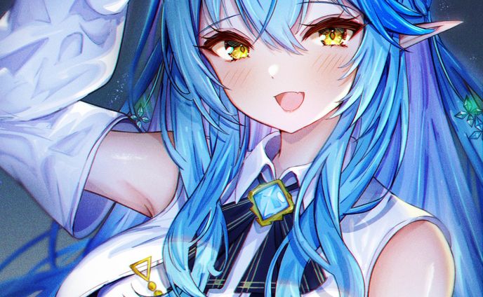 #art #illust #vtuber #digitalart #雪花ラミィ #digital #fanart #animegirl #illustration