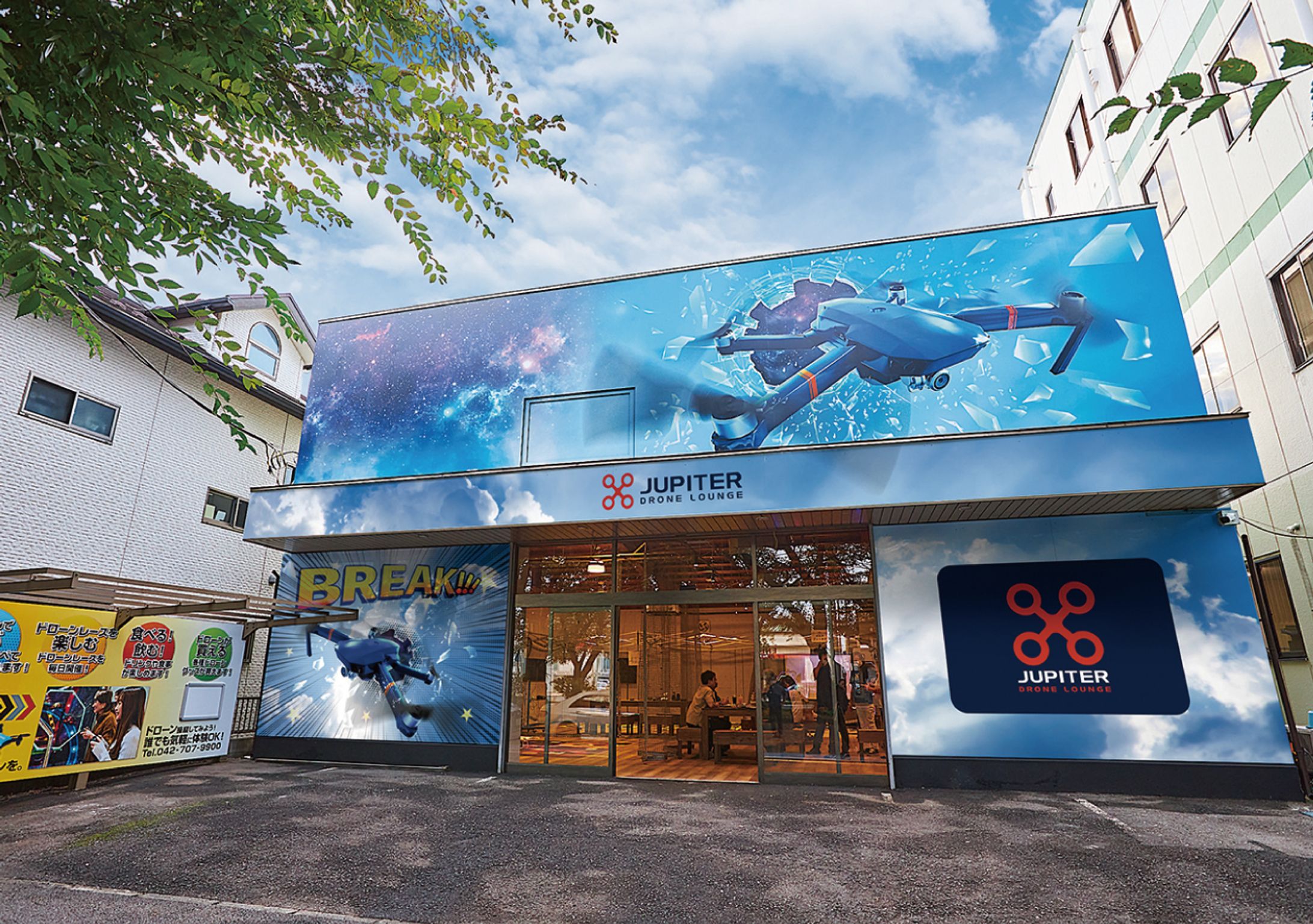 ショップ壁画制作-1