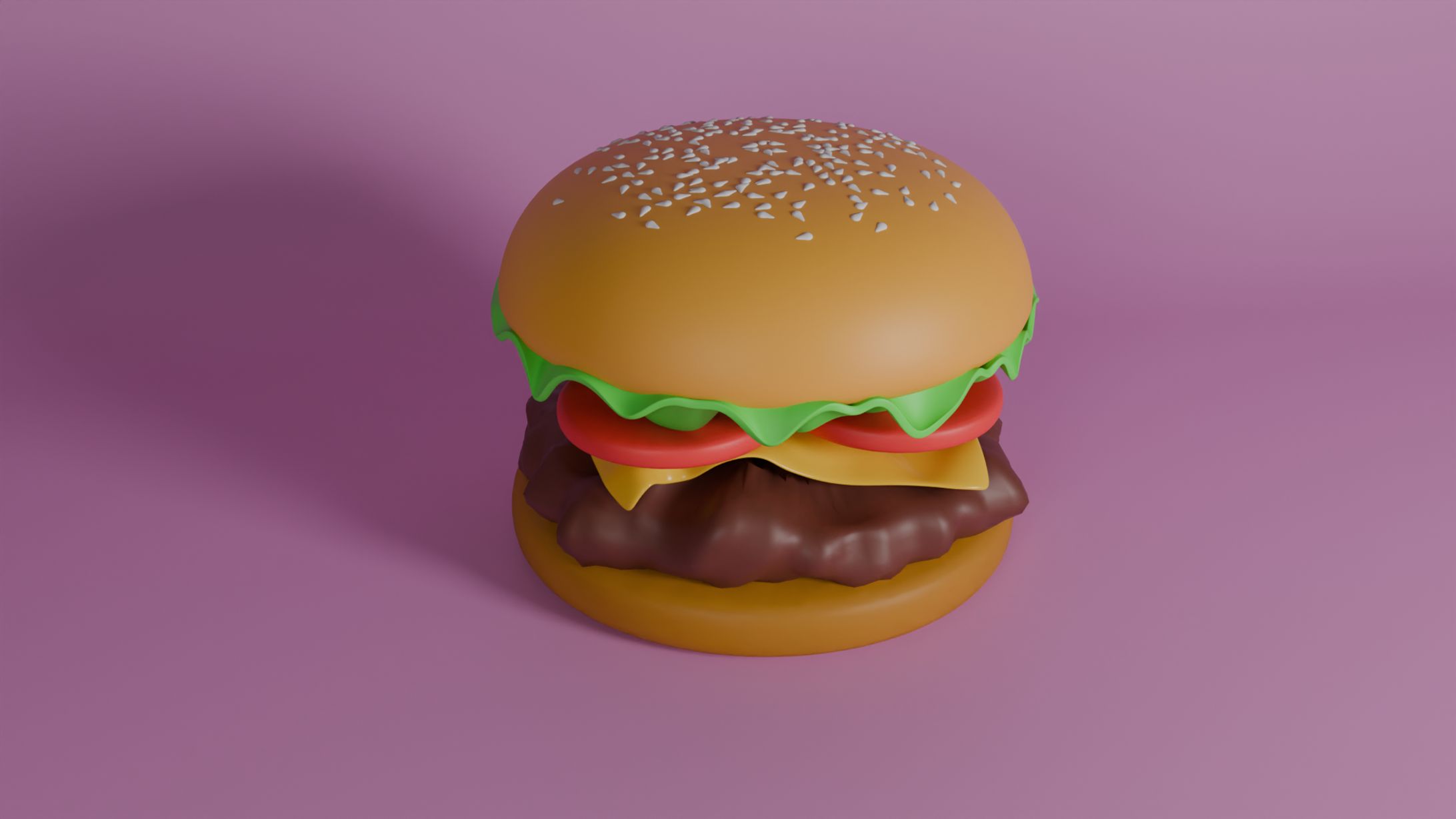 【Blender】ハンバーガー-1