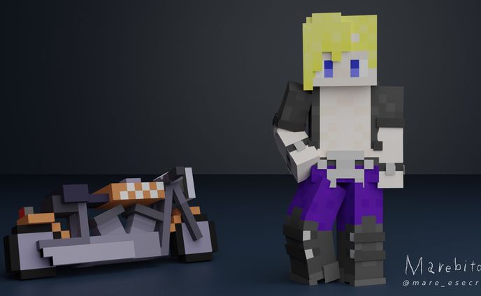 【Minecraftカスタムスキン】バイカー