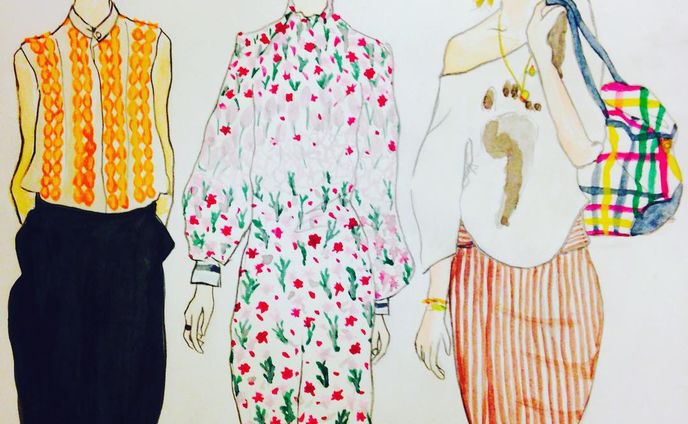 #londonfashionweek #16ss #paulsmith #motherofpearl #viviennewestwood #collection #fashion #vogue #voguejapan #vogueuk #elle #elleuk #snap #london #illustration #ny #paris #fashionweek #ss16 #アート #スタイル #スナップ #イラスト #ファッション #elliekubota #fsellie