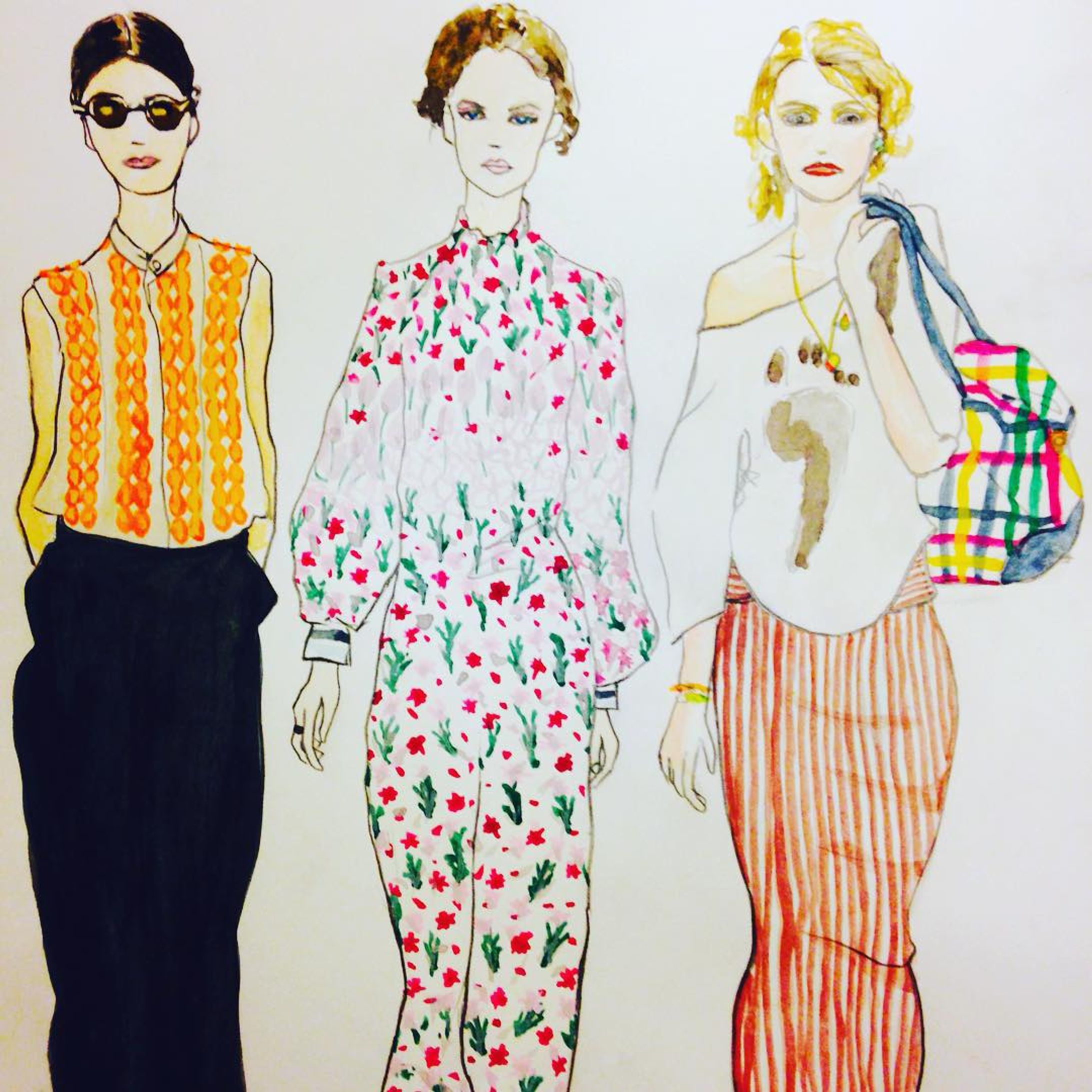 #londonfashionweek #16ss #paulsmith #motherofpearl #viviennewestwood #collection #fashion #vogue #voguejapan #vogueuk #elle #elleuk #snap #london #illustration #ny #paris #fashionweek #ss16 #アート #スタイル #スナップ #イラスト #ファッション #elliekubota #fsellie-1