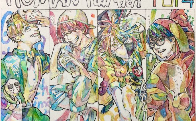 2021/12/28、01/03~02/21、02/13　ゲーム実況者　TOP4、キヨ、レトルト　ファンアート