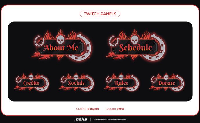 Loonyloft Twitch Panels