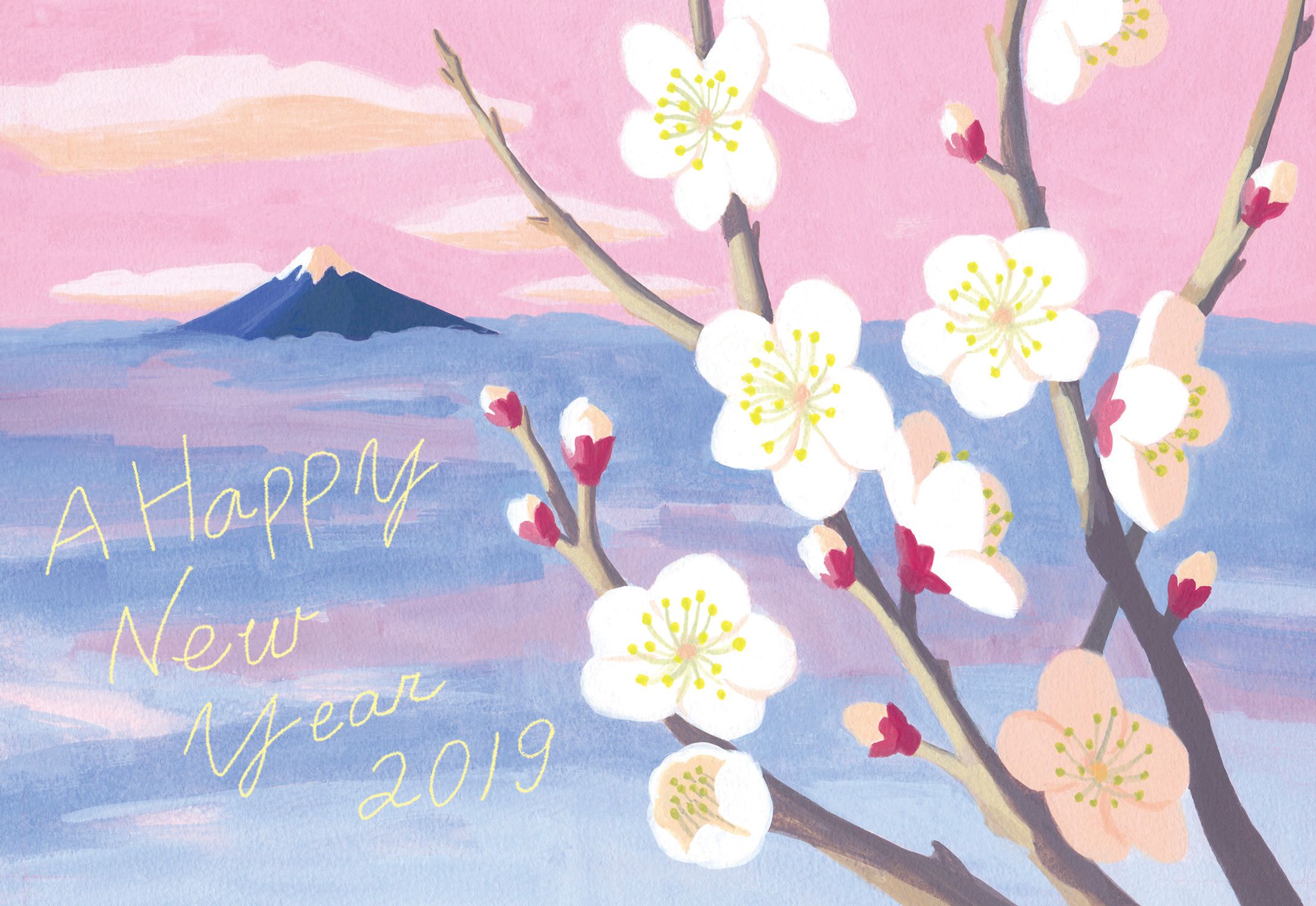 年賀状　2015年〜2019年-1
