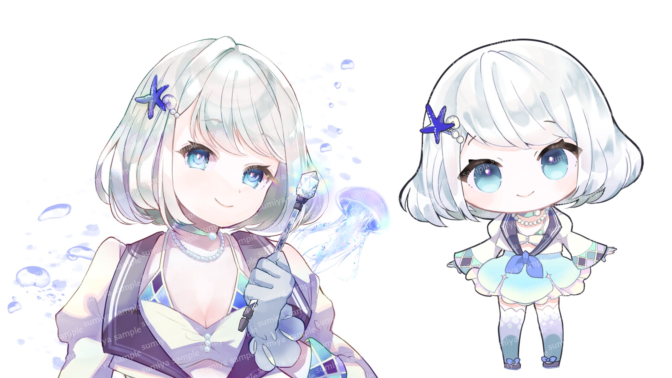 キャラクターイメージイラスト+SDイラスト　ルーナ様-1