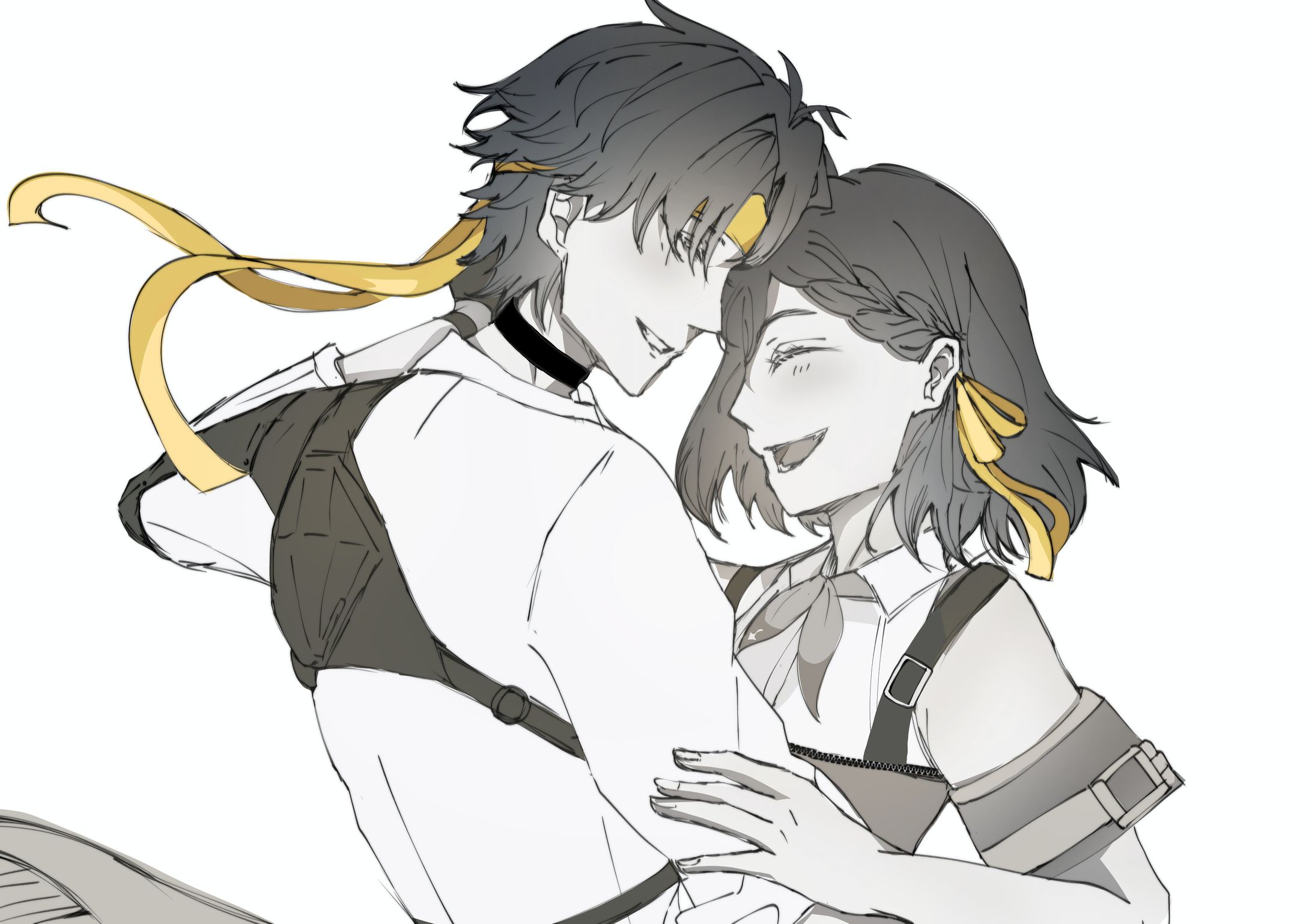 BnW commission for @.mentally_eels_-1