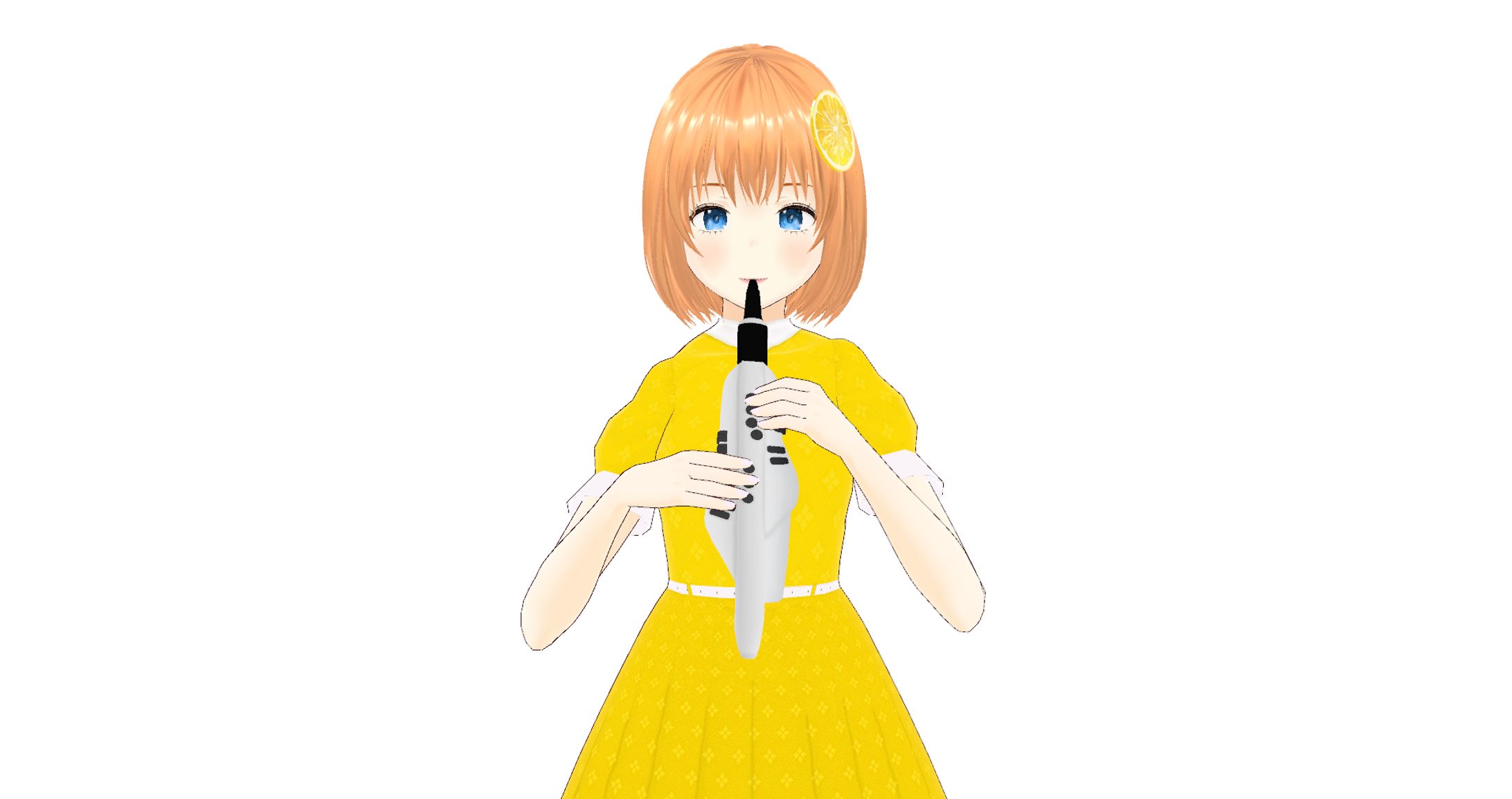 彩葉レモン様 3Dモデルの楽器とモーション作成-1