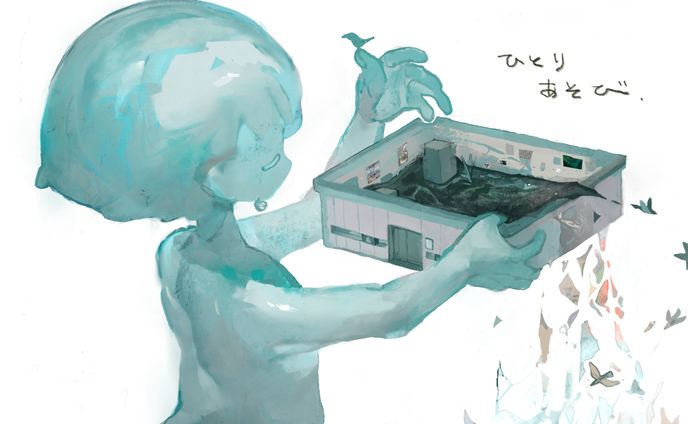 【デザイン】個展ハガキDM  絵・デザイン制作