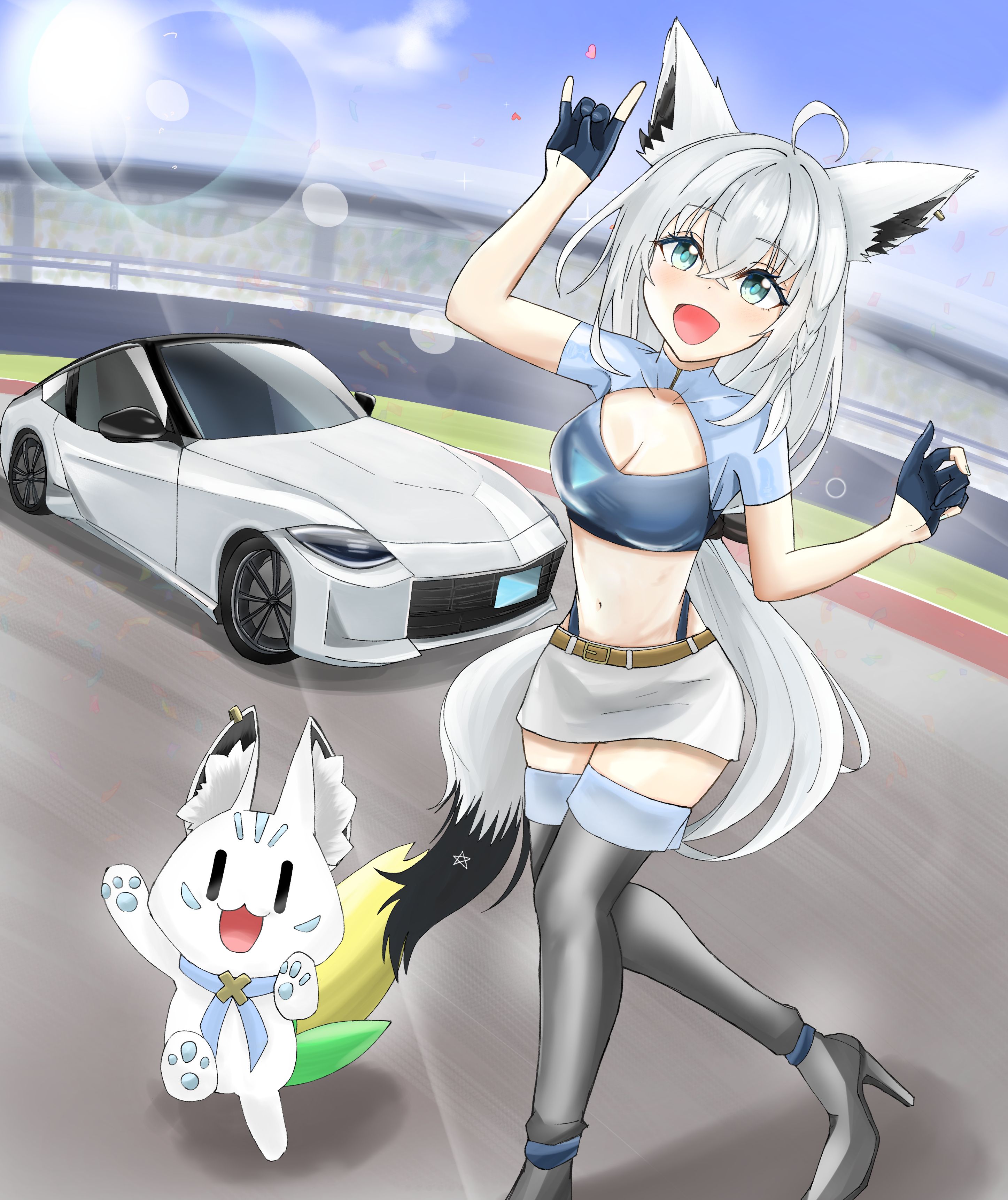 イラスト36(ホロライブファンアート：白上フブキ