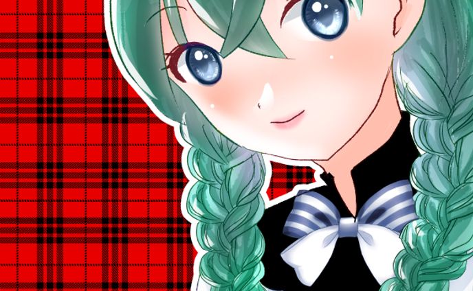 三つ編みの女の子