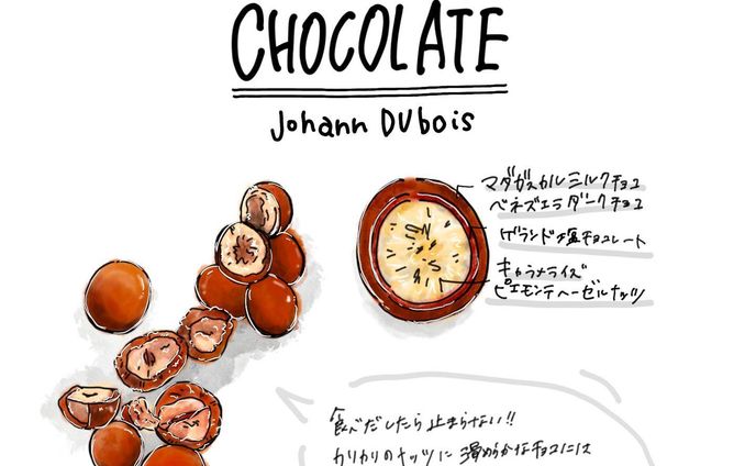 #チョコレート 
#フェリシモ 
#フェリシモチョコレートミュージアム
#chocolate 
#felissimo
#felissimochocolatemuseum
#フェリシモチョコレートミュージアム

@buyer_miri 
@felissimochocolatemuseum 

世界中を飛び回り、チョコレートバイヤーみりさんが見つけた
地元の人々に愛されているとびっきりのチョコレートたち！

第七段！
カリッカリッと食感がよく
やめられない、とまらない
ヘーゼルナッツチョコレート🍫🥜

#フランス 
ほんと〜に好きなので
たくさん紹介が入ってる事が
ものすごく嬉しい🥰

ナッツのチョコレートも
どハマりしてしまうんだよな🤤
手が止まらずパクパクッ！って

説明文をみてると、まん丸のチョコ内に
細かいパフォーマンスが組み込まれていて

美味しい！もう一つ、いや後二つ食べたい！

という思いに溢れるチョコレートでした🥳💓

食べた瞬間、ナッツの食感やチョコレートとの
相性をすごく大切にしてると感じました😍

他のラインナップにあった
ミルクチョコとヘーゼルナッツプラリネと
クリスピーシュガーが合わさったチョコレートが
めちゃくちゃに気になってます🤤

ナッツ好きの人はチェックしてみてください😳💓

お店の人からの反応がすごく嬉しくて、
日々感動しています🍫😍

「美味しい」と感じた事が
シェフの方々に届いたら嬉しいな💌

実は初めての毎日投稿！

テンプレートだけ決めて
後はその時感じた事とか、
カタログを参考にしてイメージ✍️

意外と続いて楽しい🥳
チョコレート投稿が終わったら
また旅行投稿に戻るかな😍

あと、フェリシモイベントで
日本のシェフたちのチョコレートや
その他の変わり種お菓子たちも紹介したい‥🤣💓

#france #johan #hazelnut #chocolate 
#beantobar #valentineday #whiteday #illustration #ヘーゼルナッツ #チョコレート #チョコレート好きな人と繋がりたい #甘いもの好きな人と繋がりたい #ご褒美 #バレンタインデー #ホワイトデー #幸福のチョコレート #旅行 #カカオ #お絵かき #イラスト #海外旅行 #プレゼント #フランス旅行